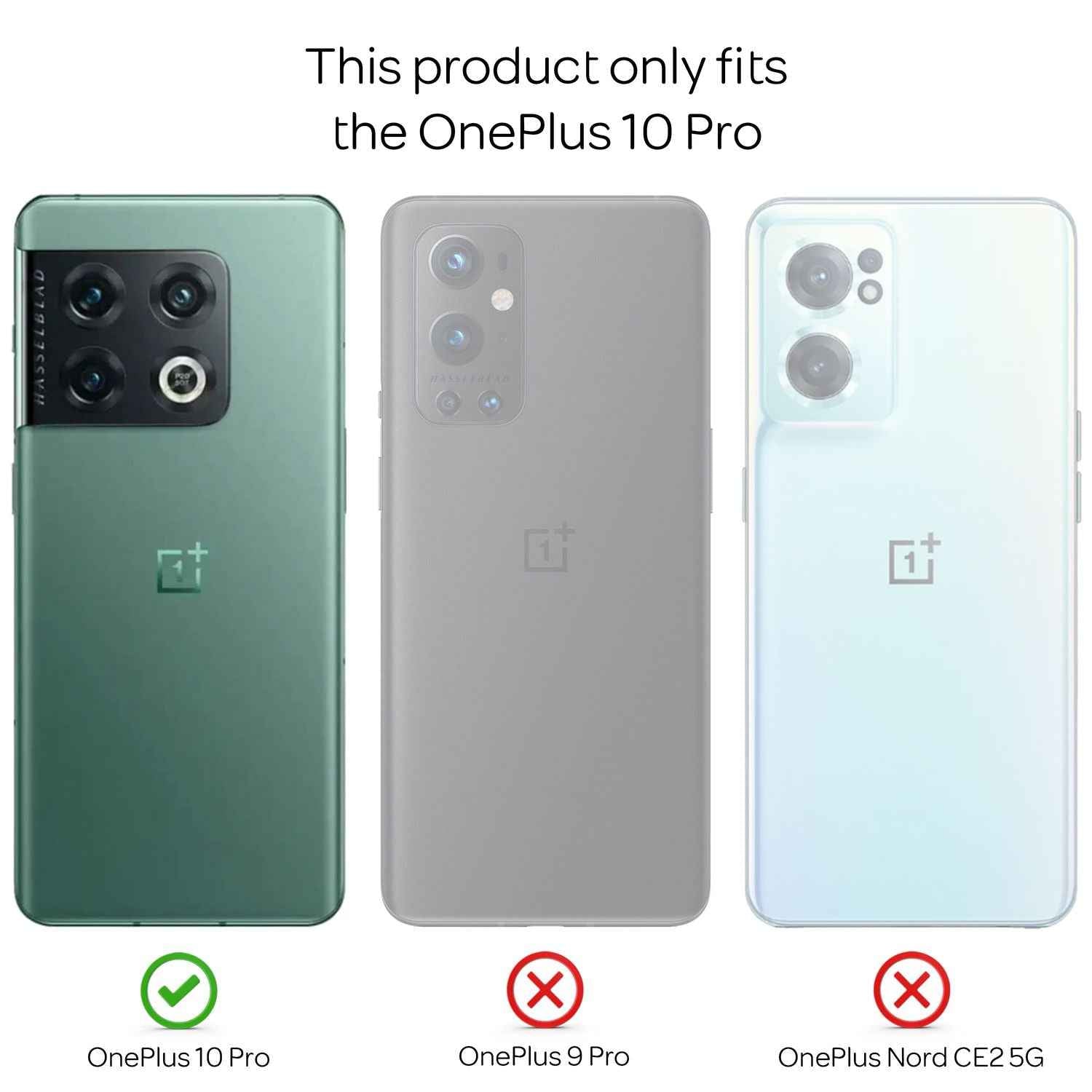 Matt-Schwarze Ringhülle für OnePlus 10 Pro - Handy Silikon Hülle Smartphone Case