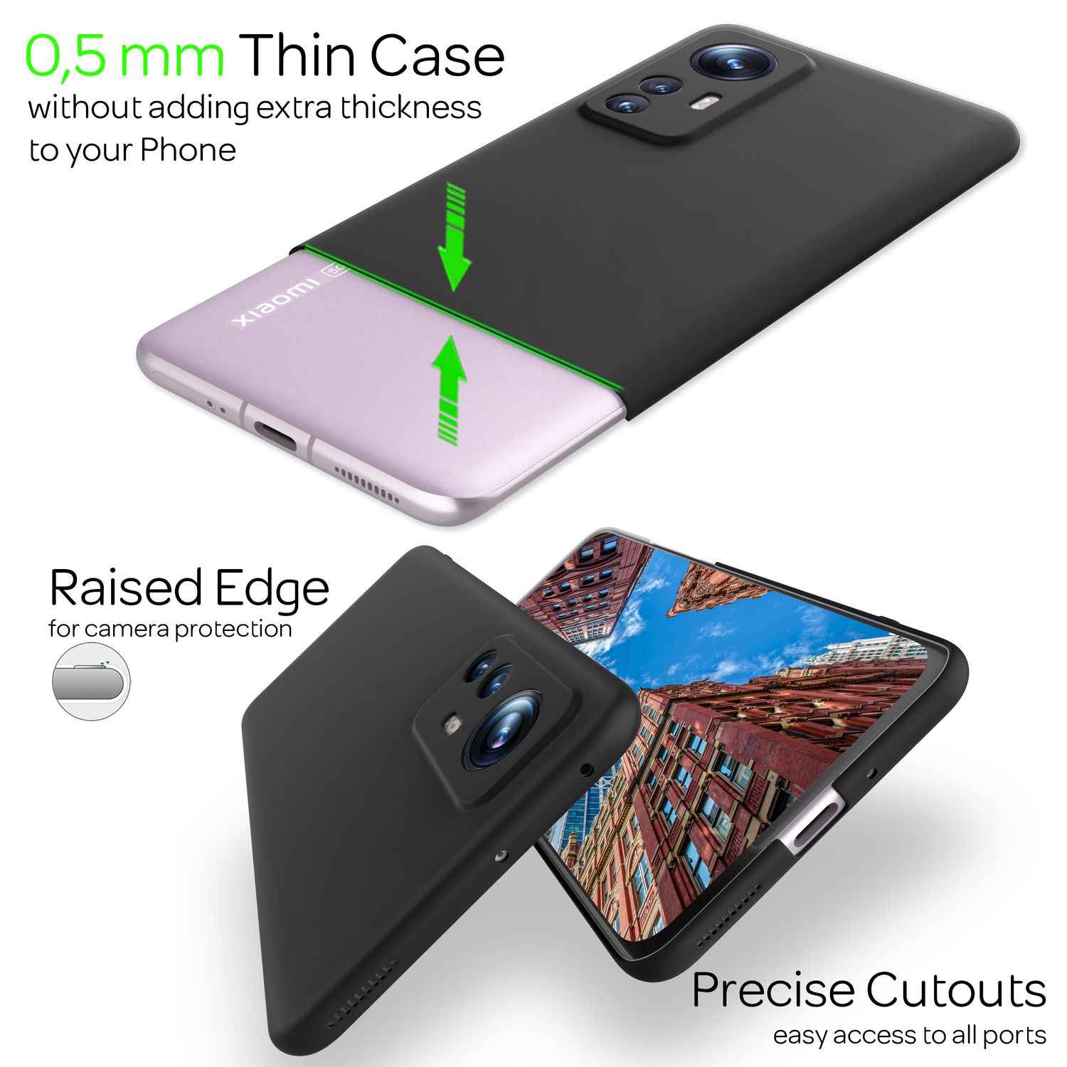 Ultra-Dünnes Hardcase für Xiaomi 12/ Xiaomi 12X - Handy Hülle Smartphone Cover