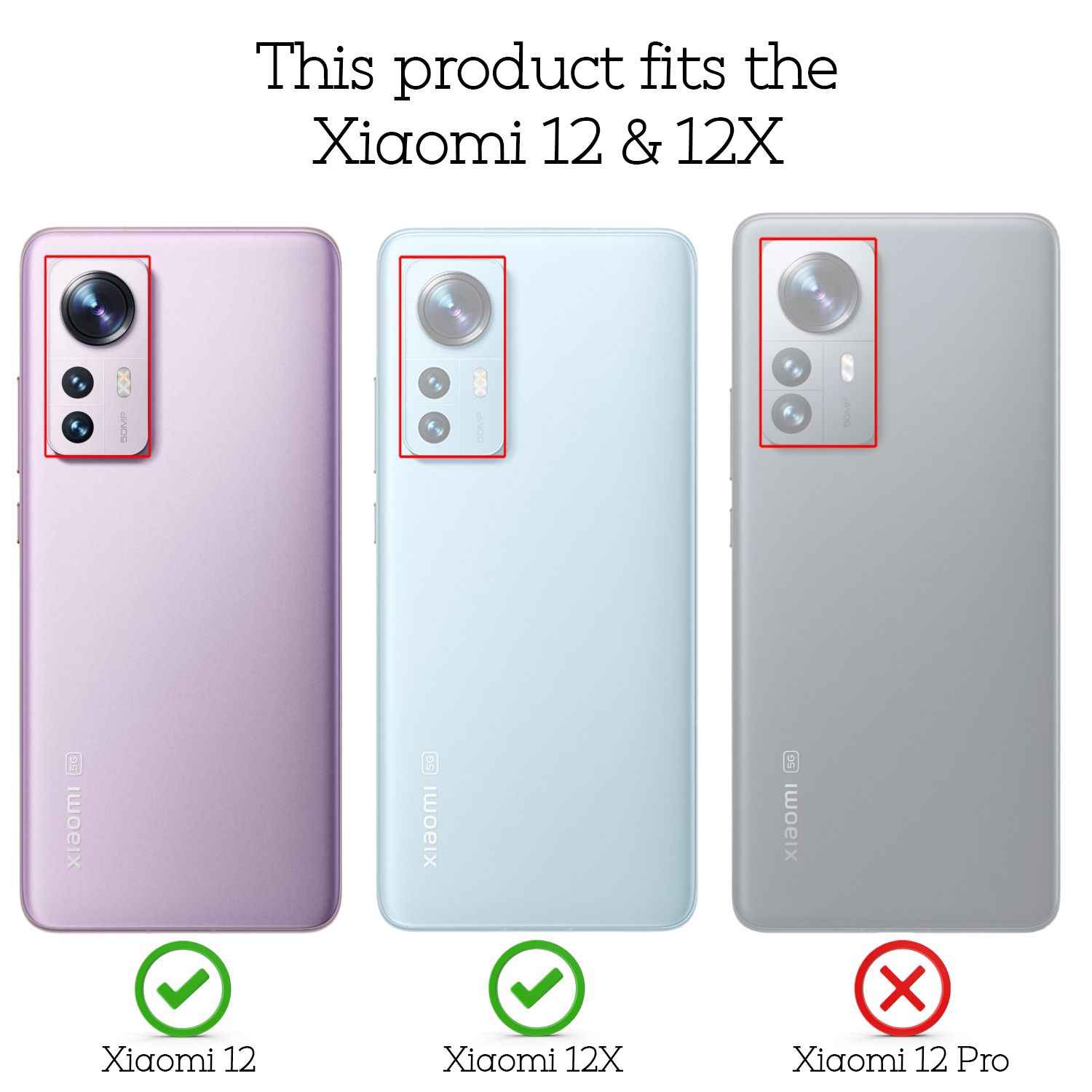 Ultra-Dünnes Hardcase für Xiaomi 12/ Xiaomi 12X - Handy Hülle Smartphone Cover