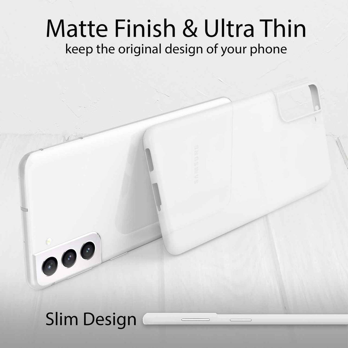 Für Samsung Galaxy S22 - Extra Dünn Hard Case Ultra Slim Handy Hülle Matt Cover
