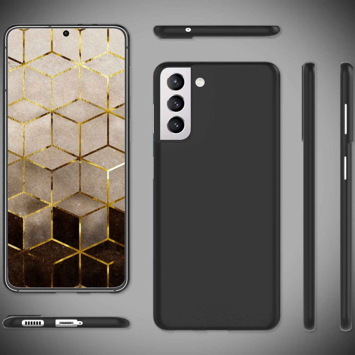 Für Samsung Galaxy S22 - Extra Dünn Hard Case Ultra Slim Handy Hülle Matt Cover