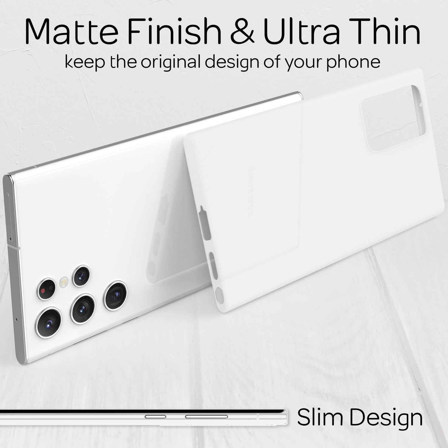 Für Samsung Galaxy S22 Ultra - Extra Dünn Hard Case Ultra Slim Handy Hülle Cover