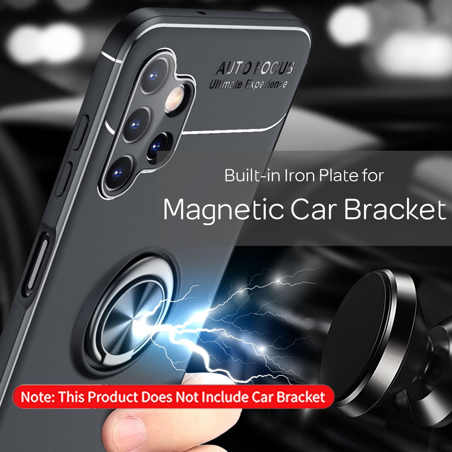 Samsung Galaxy A13 Hülle in Matt-Schwarz, Standfunktion von Zeus