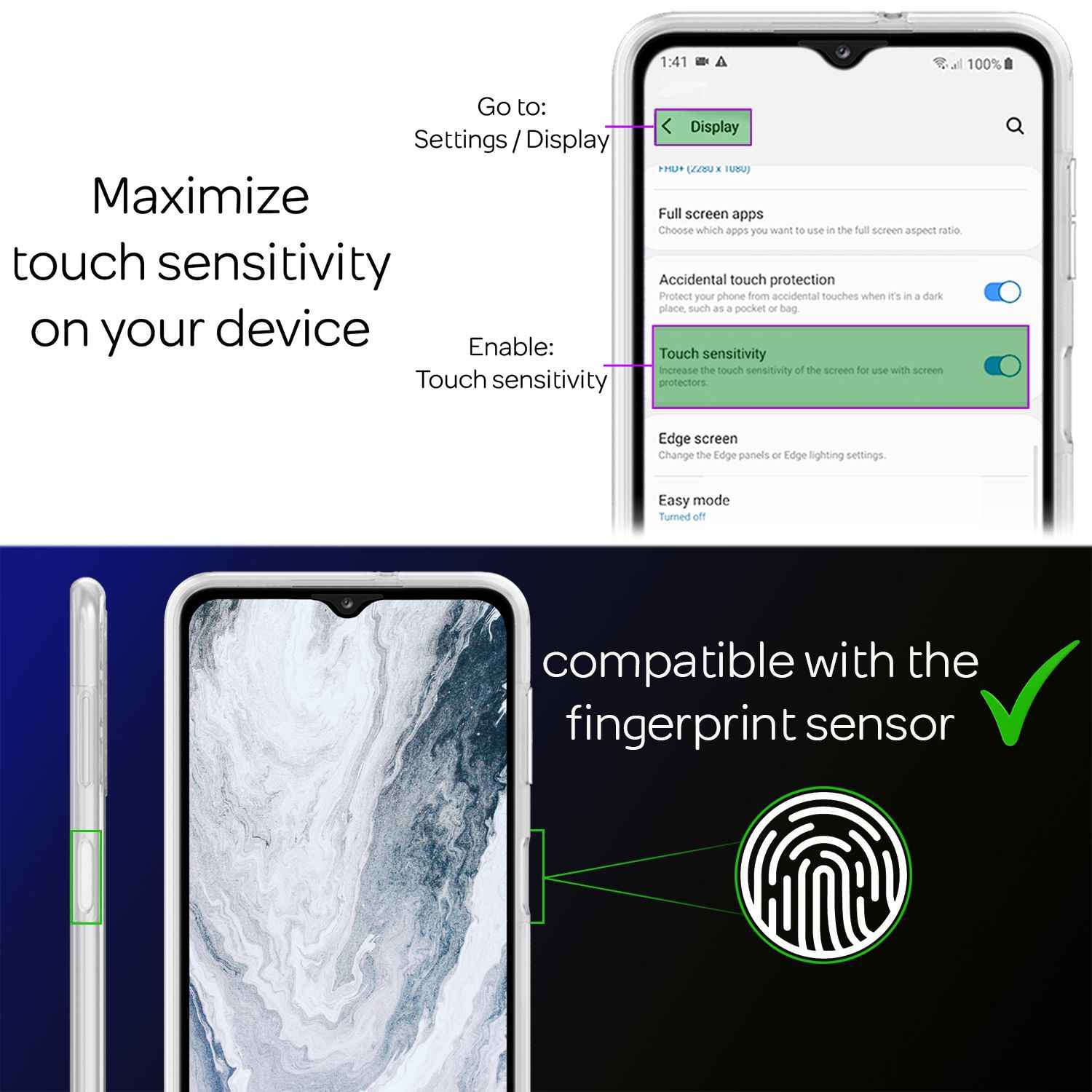 Für Samsung Galaxy A13 - Klare 360° Schutzhülle Anti-Gelb Robust Etui