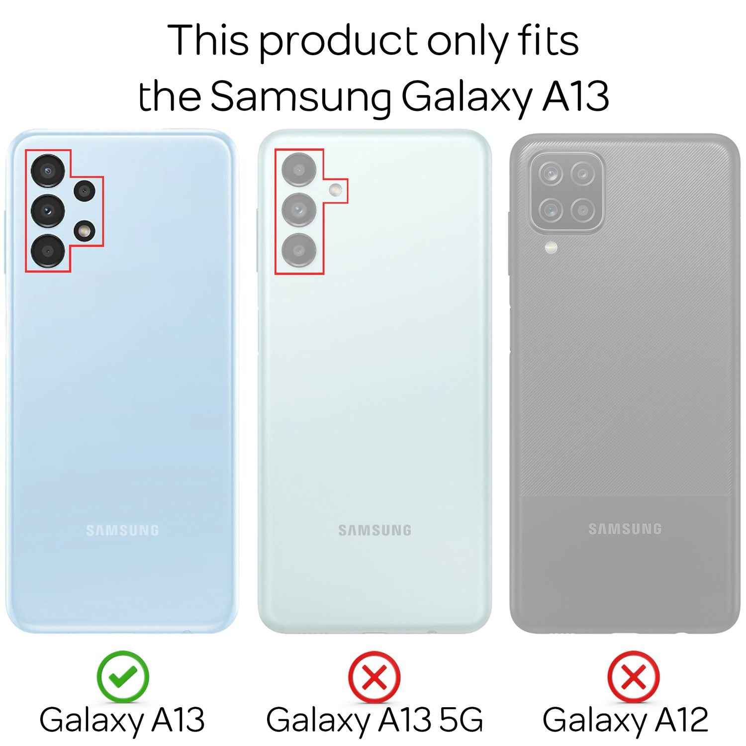 Für Samsung Galaxy A13 - Klare 360° Schutzhülle Anti-Gelb Robust Etui