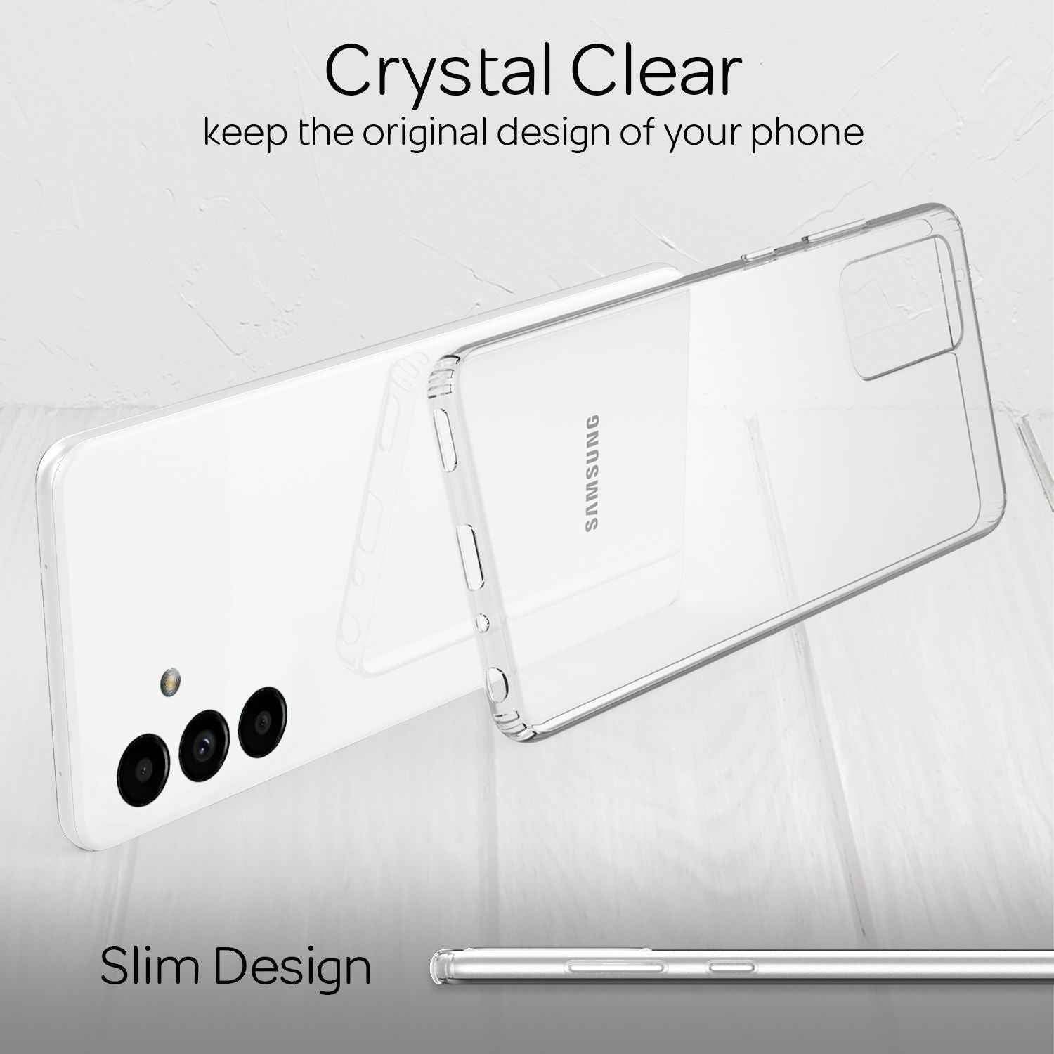 Hülle für Samsung Galaxy A13 5G Klar Anti-Gelb Kratzfest Hardcase Schutzhülle