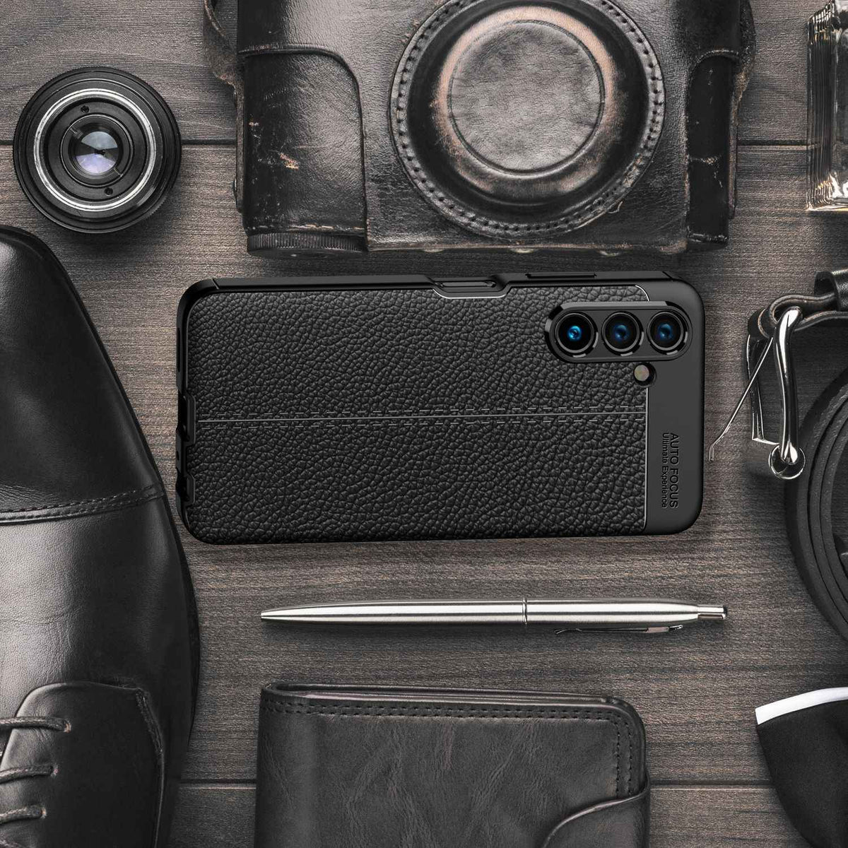 Hülle für Samsung Galaxy A13 5G Leder Look Cover Silikonhülle Case Schutzhülle