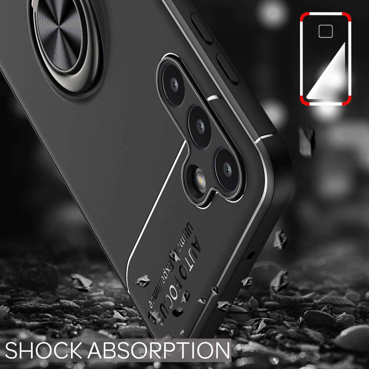 Hülle für Samsung Galaxy A13 5G Ringhülle Ständer Aufsteller Cover Schutzhülle