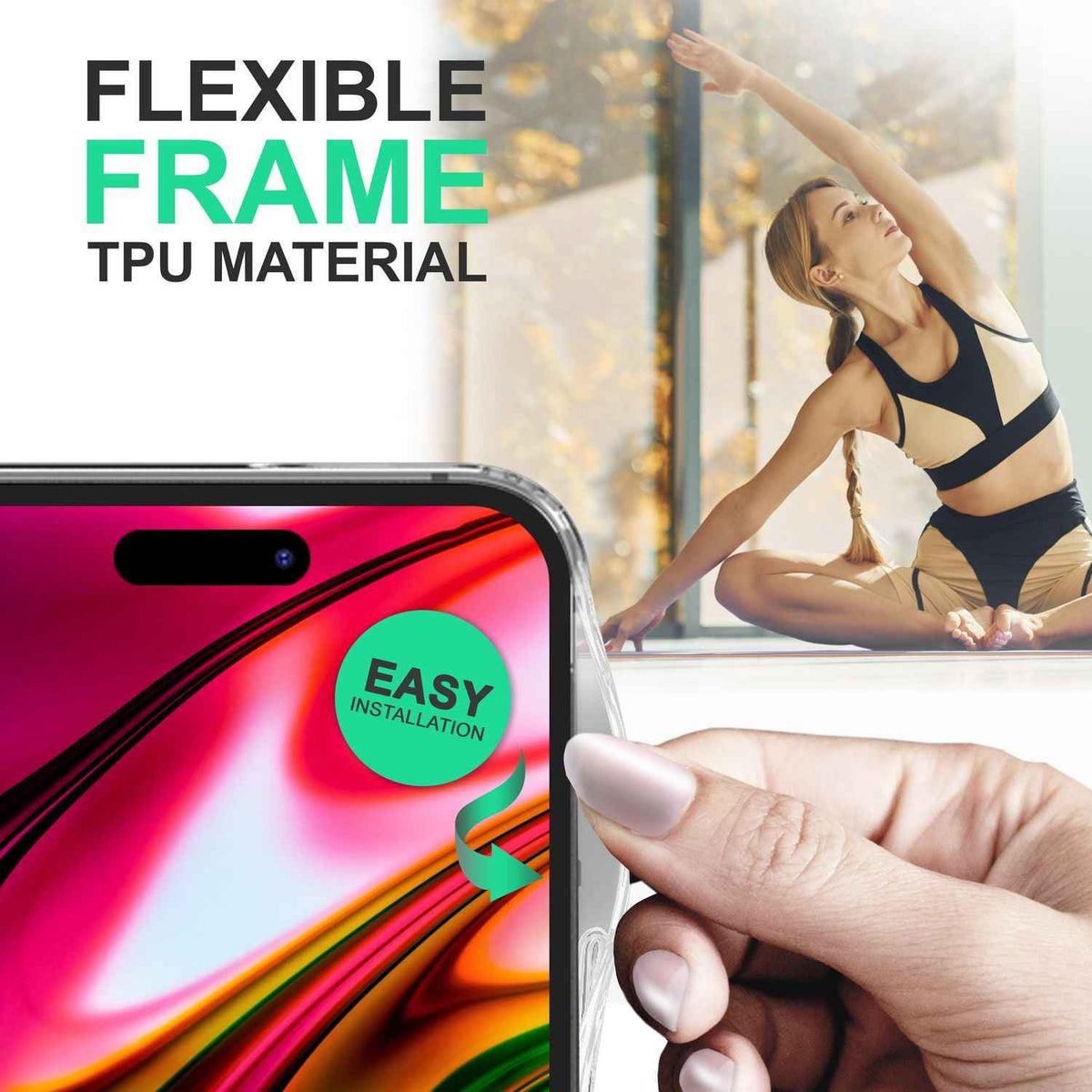 Hülle für iPhone 14 Pro Max - Klar Kratzfest Transparent Hard Case & TPU Silikon