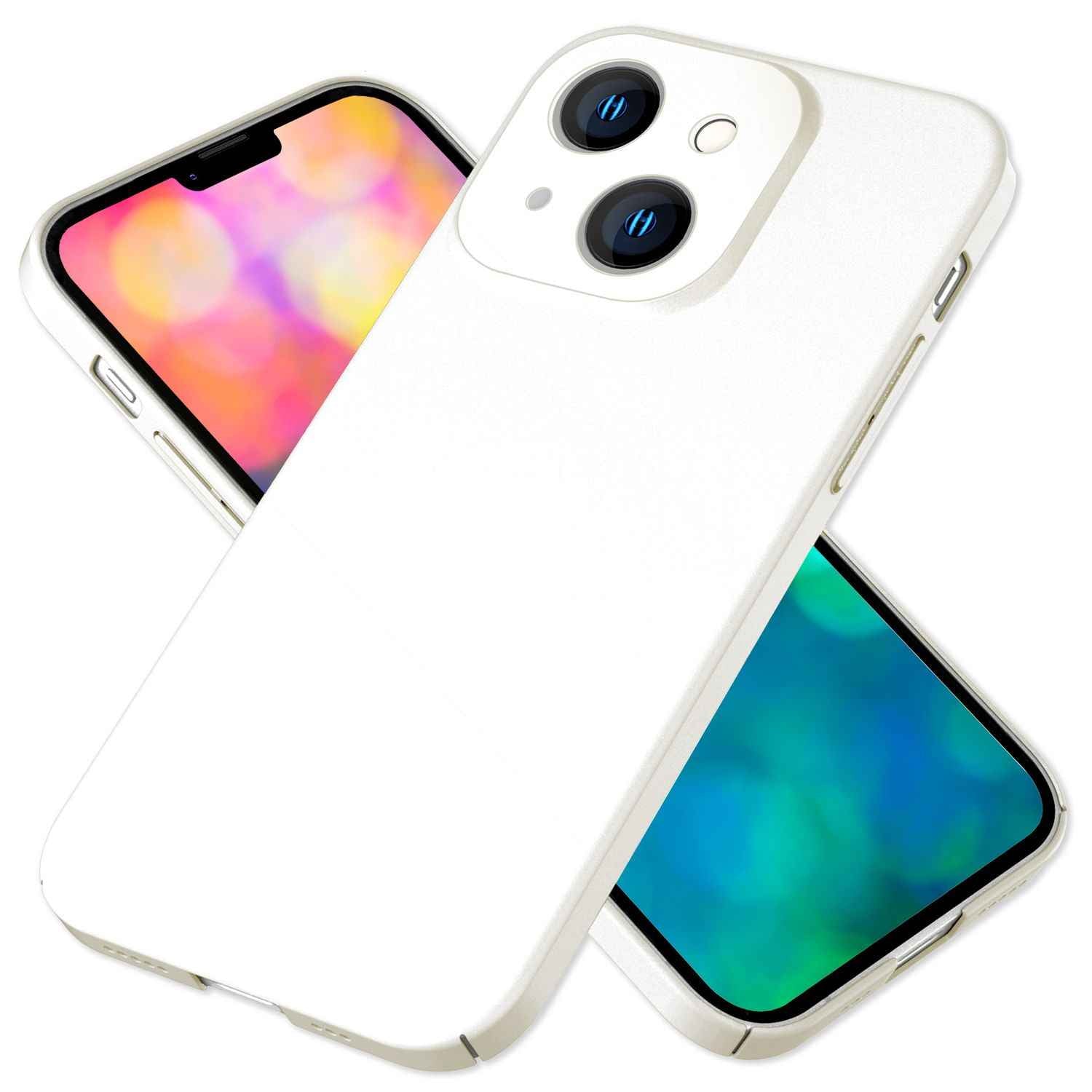 Dünnes Hardcase für iPhone 14, Schutz Hülle 0,5mm Slim Handy Cover Rutschfest