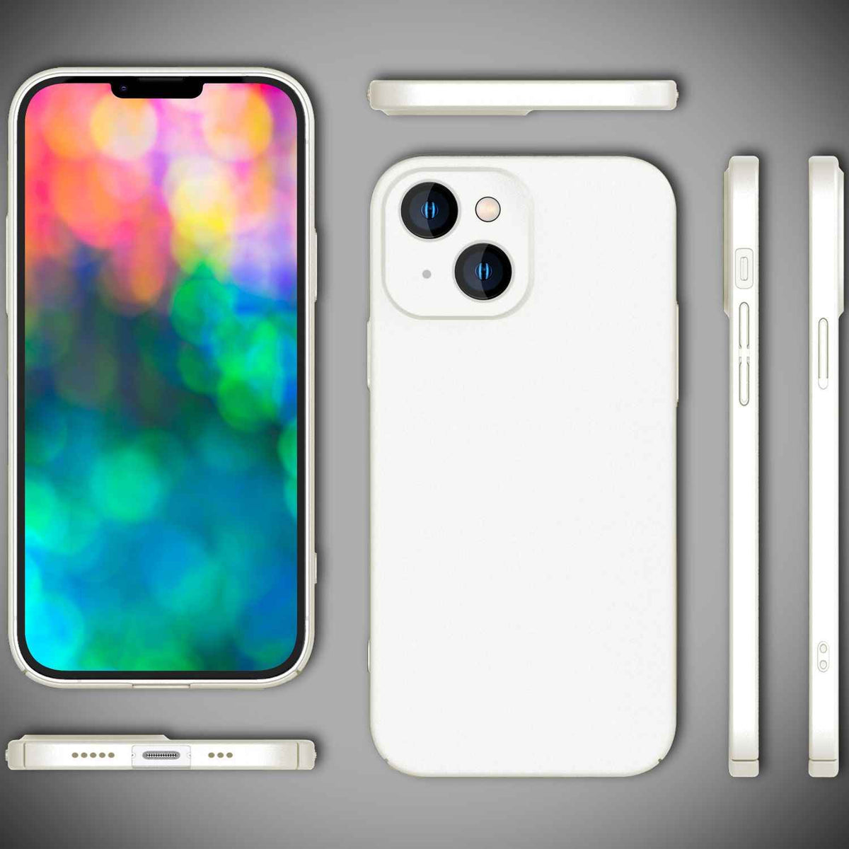 Dünnes Hardcase für iPhone 14 Plus, Schutz Hülle 0,5mm Slim Handy Cover Mattiert