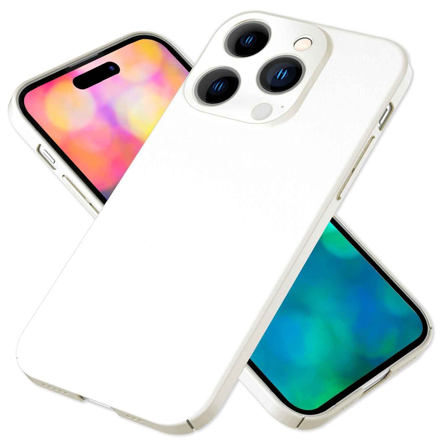 Dünnes Hardcase für iPhone 14 Pro, Schutz Hülle 0,5mm Slim Handy Cover Matt Case