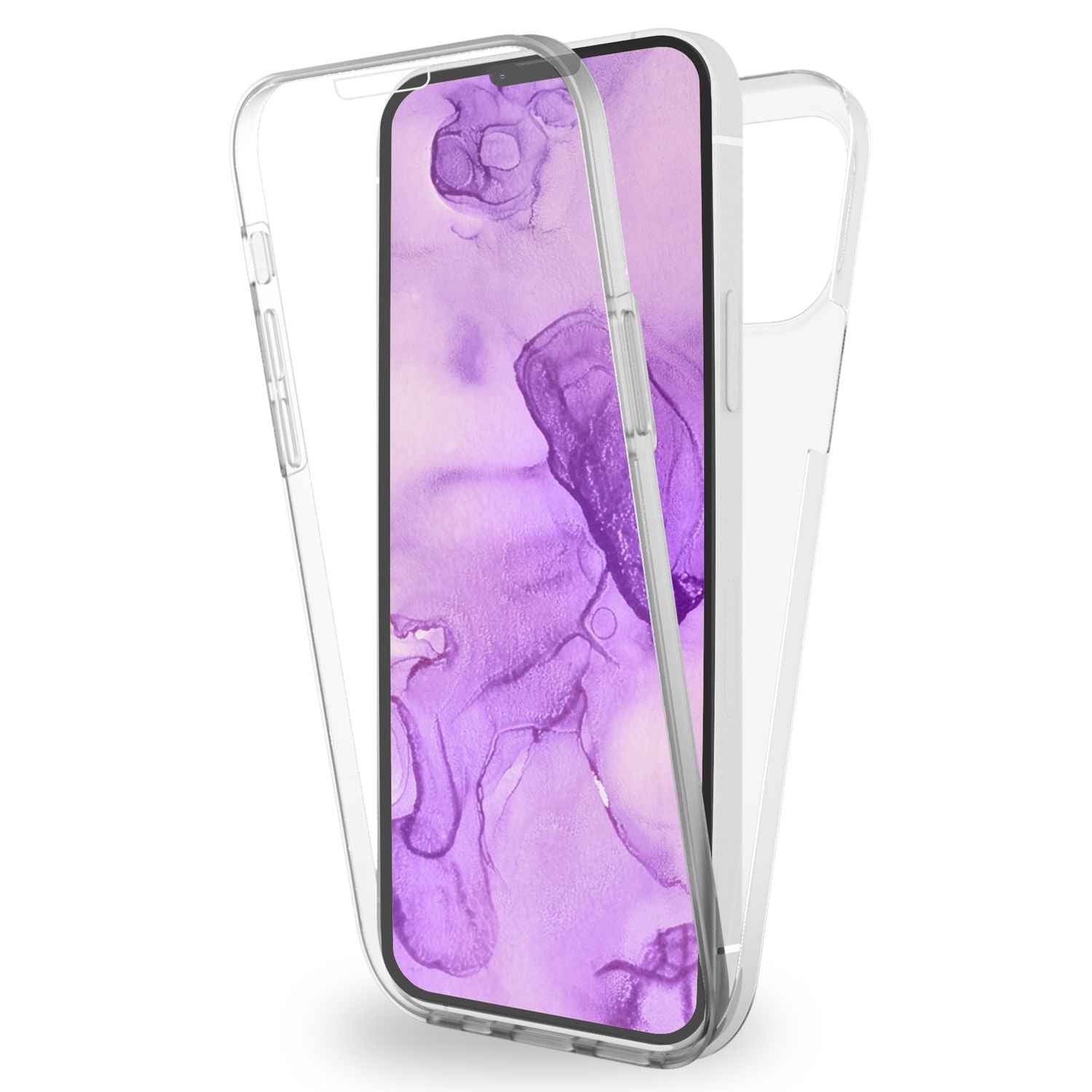 Fullbody Schutzhülle für iPhone 14 transparent 360-Grad Schutz | NALIA Berlin