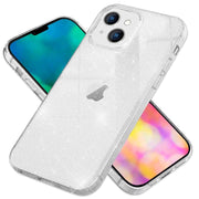 Für iPhone 14 Plus Hülle Glitzer Handyhülle Durchsichtig Glitter Cover Etui Case