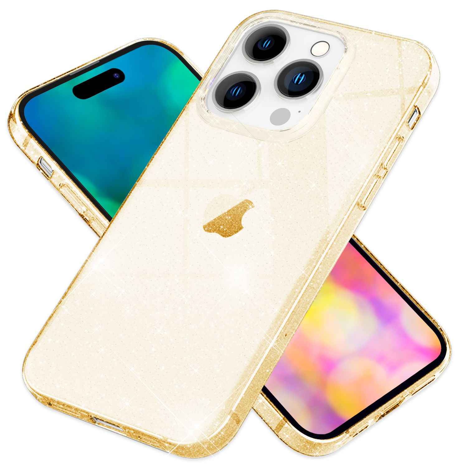Hülle für iPhone 14 Pro Max - Glitzer Handyhülle Durchsichtig Bling Glitter Case
