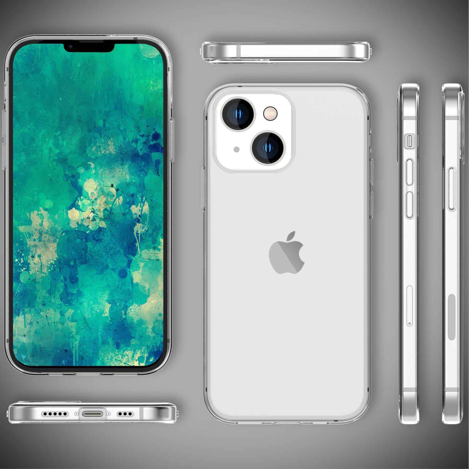 Hülle für iPhone 14 Plus - Klar Durchsichtig Anti-Gelb Clear Case TPU Handyhülle