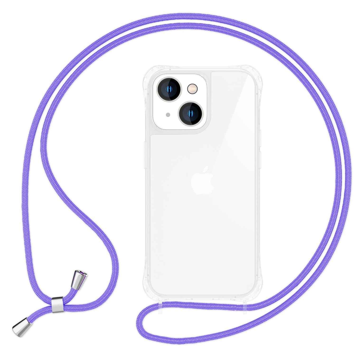 Für iPhone 14 Plus Hülle mit Band Handyhülle Schnur Handykette Kordel Umhängen