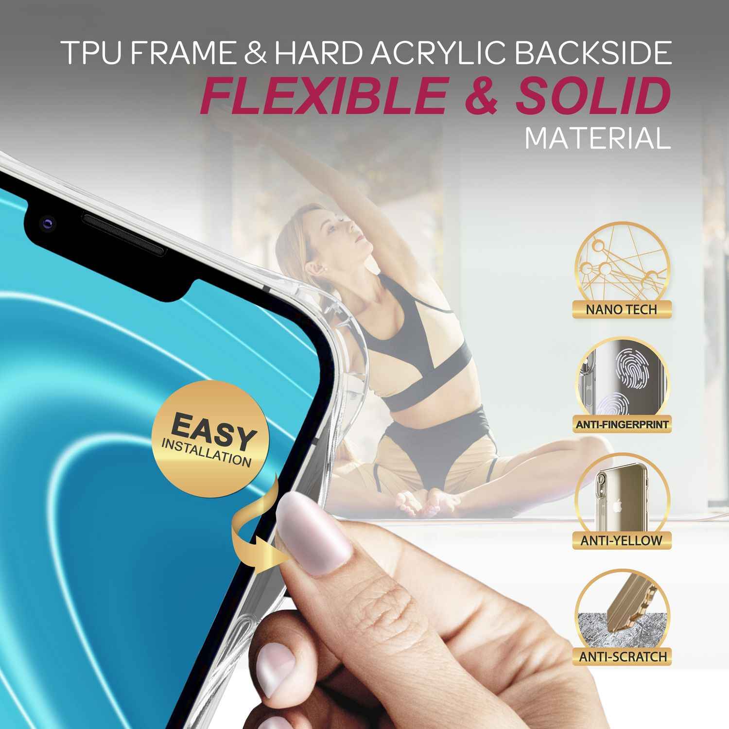 Für iPhone 14 Plus Hülle mit Band Handyhülle Schnur Handykette Kordel Umhängen