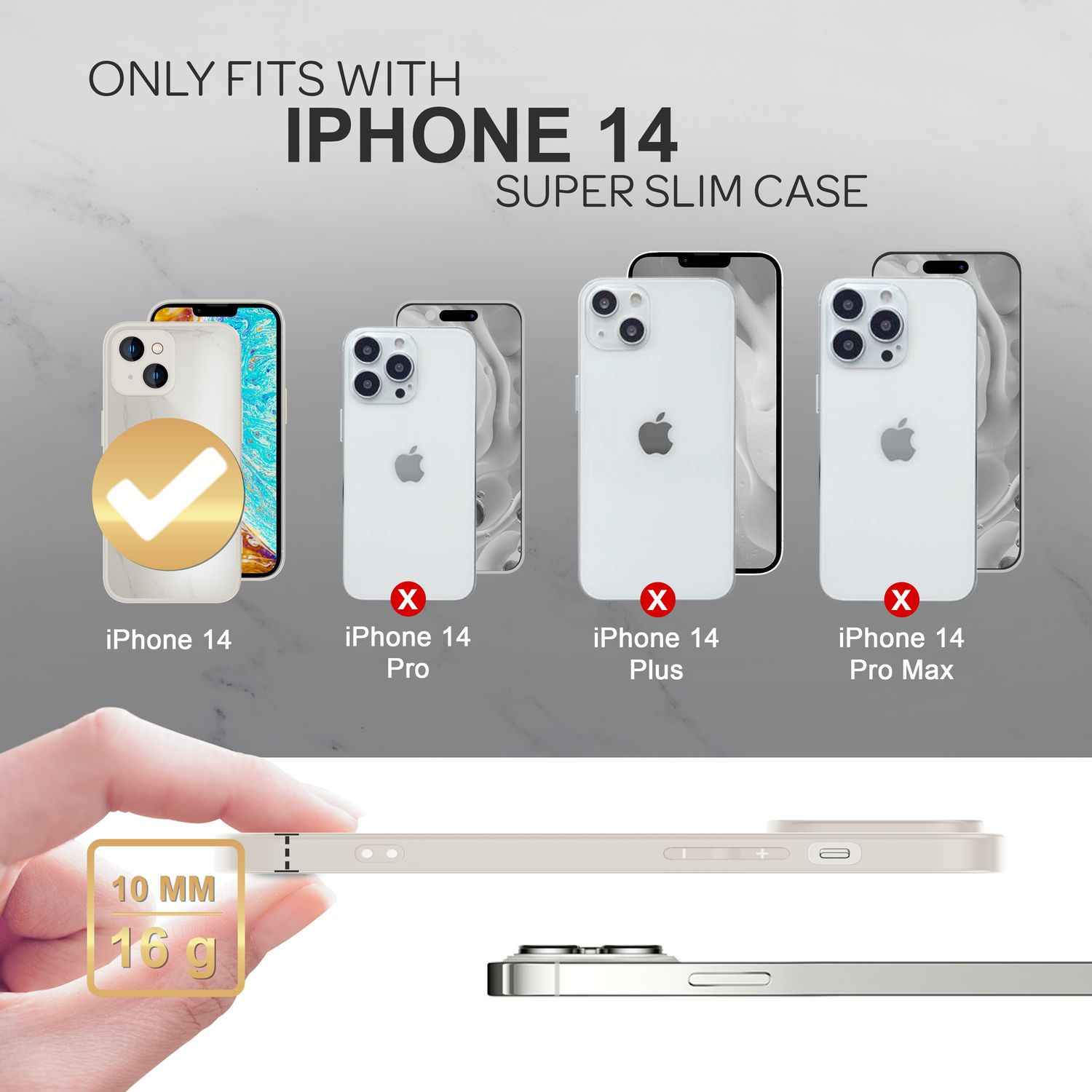 Glas Hülle für iPhone 14, Marmor Look Hardcase Silikon Rahmen Handy Schutz Cover