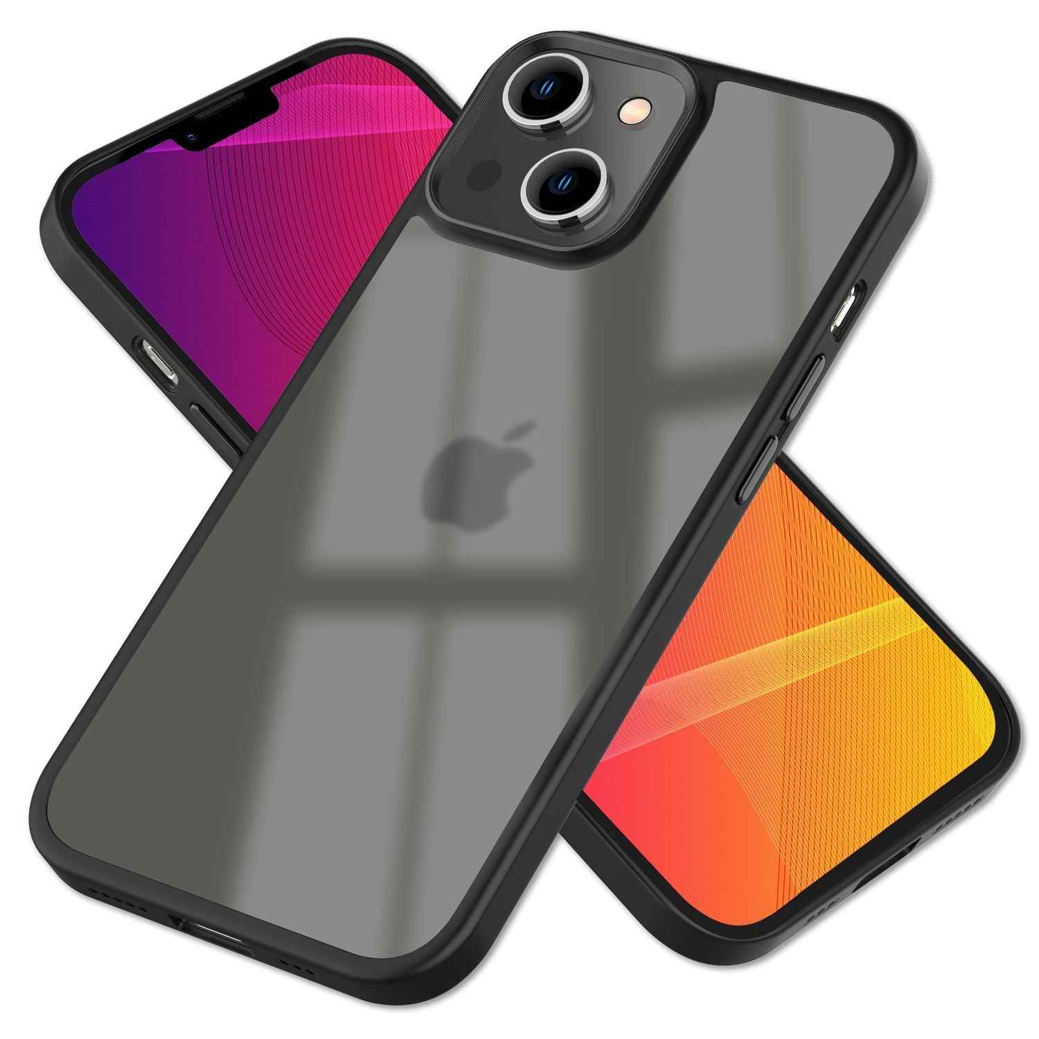 Für iPhone 14 Plus Hülle Hybrid Matt Durchscheinend Aufprall Schutz Handyhülle
