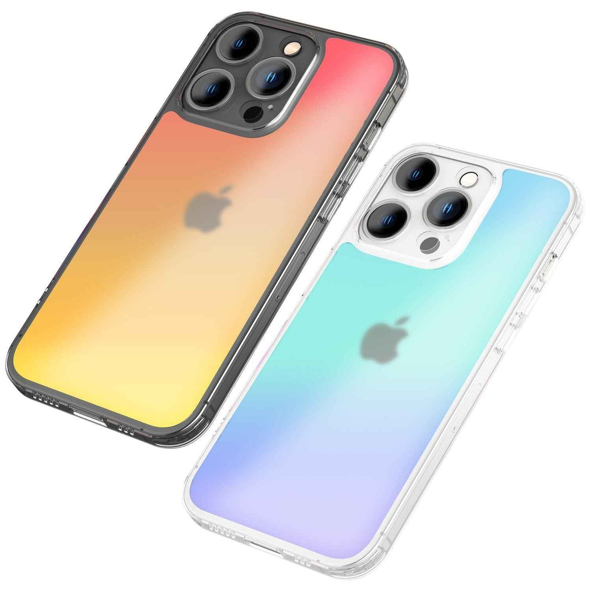 Farbwechsel Hülle für iPhone 14 Pro - Durchscheinend Farbspiel Kratzfest Robust