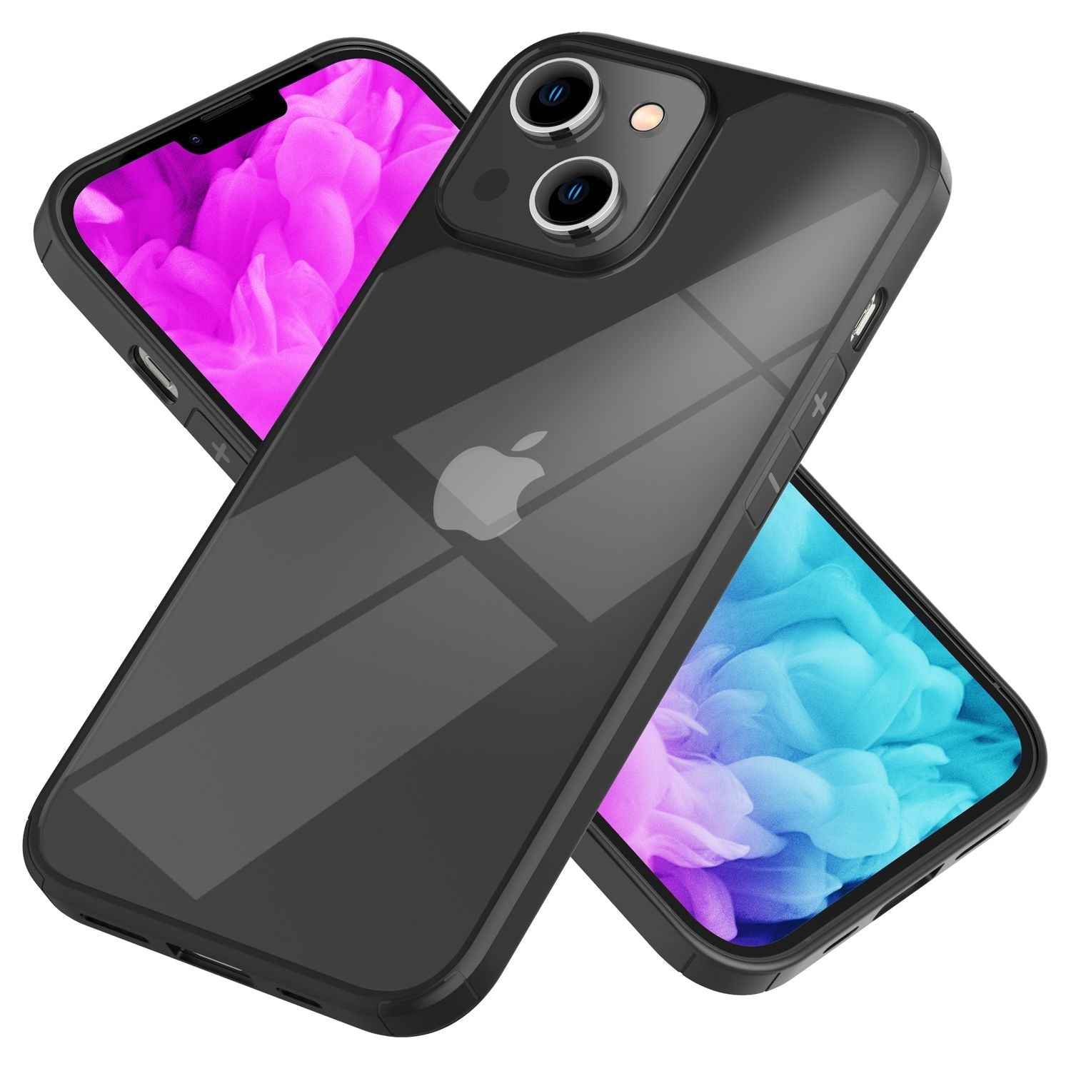 Für iPhone 14 Plus Hülle Klar Hybrid Durchsichtig Schutz Rahmen Handyhülle Cover