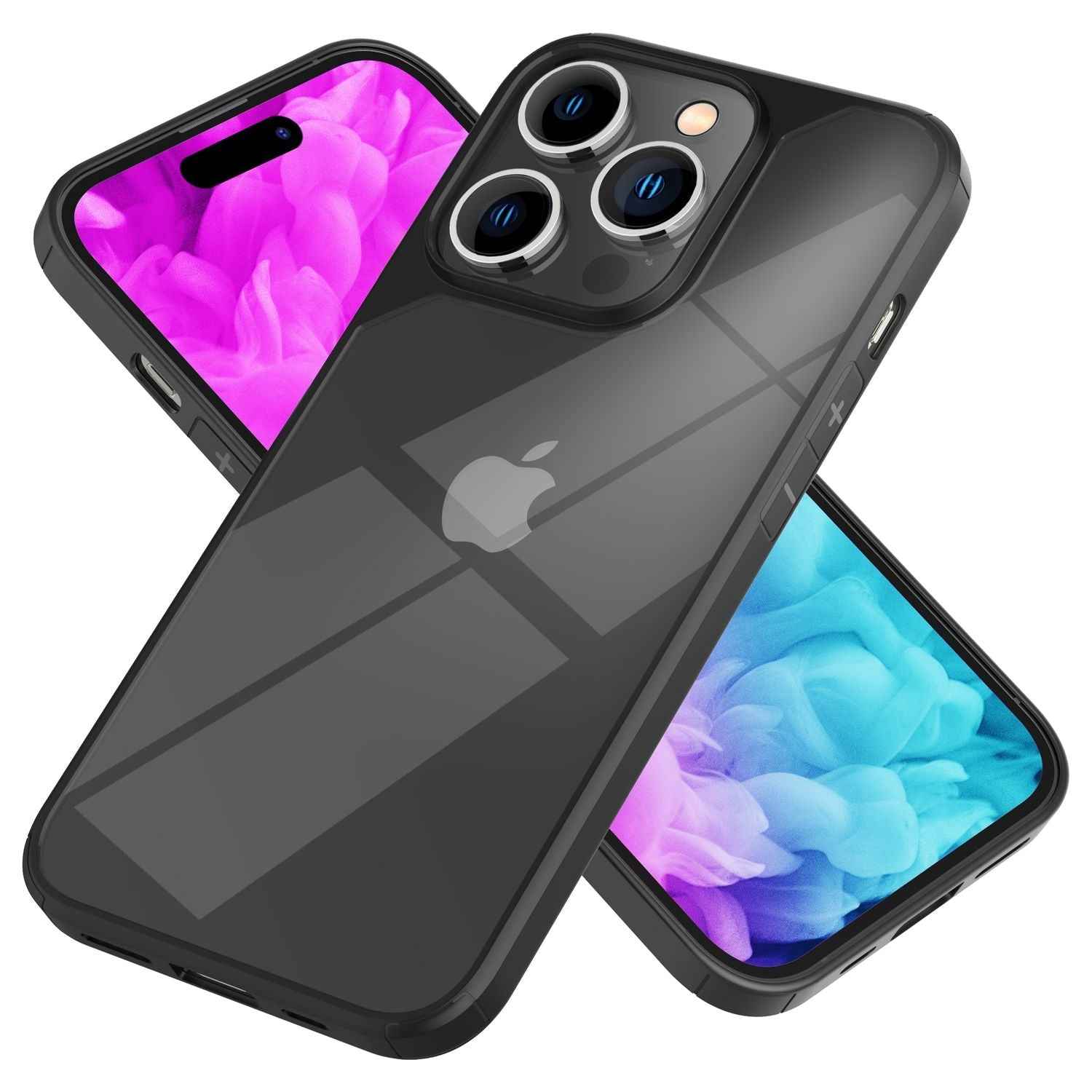 Hybrid Hülle für iPhone 14 Pro - Klar Transparent Acryl Cover Schutz Rahmen Case