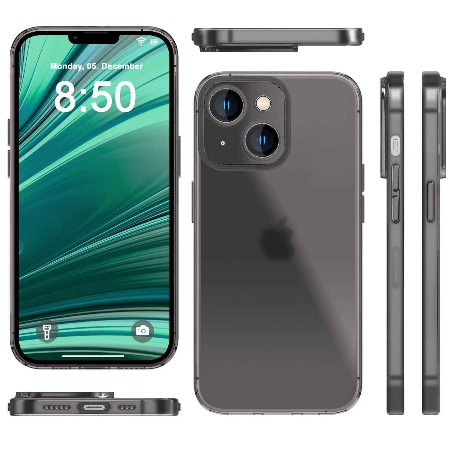 Ultra Dünne Hülle für iPhone 14, Slim 0,3mm Durchsichtig Schutz Cover Handyhülle