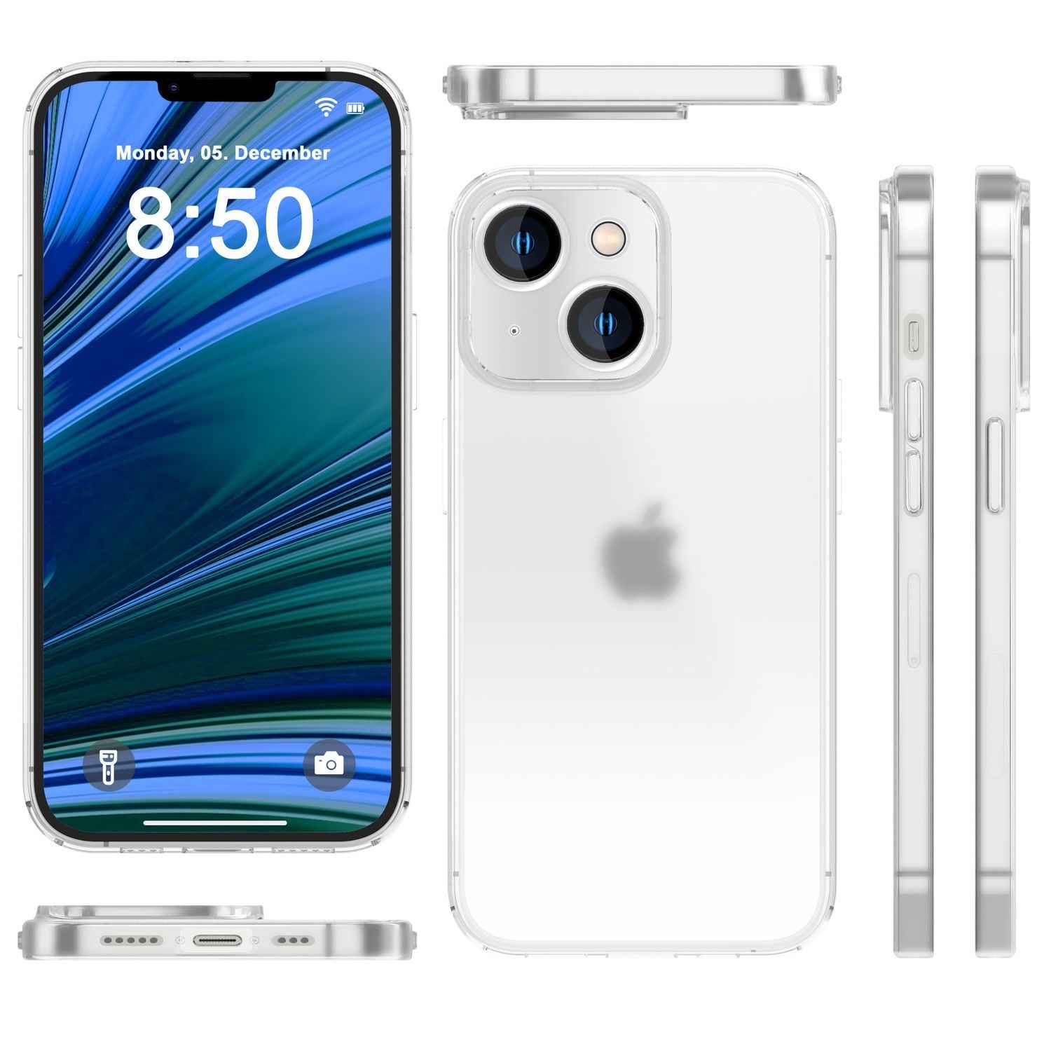 Ultra Dünne Hülle für iPhone 14 Plus, Slim 0,3mm Durchsichtig Schutz Handyhülle