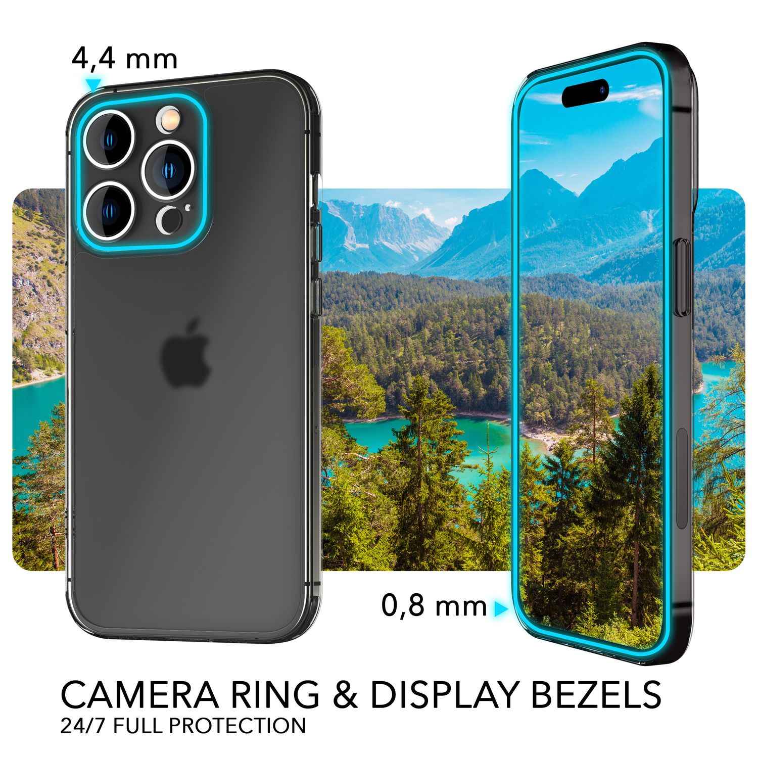 Ultra Dünne Hülle für iPhone 14 Pro, Slim 0,3mm Durchsichtig Schutz Handyhülle