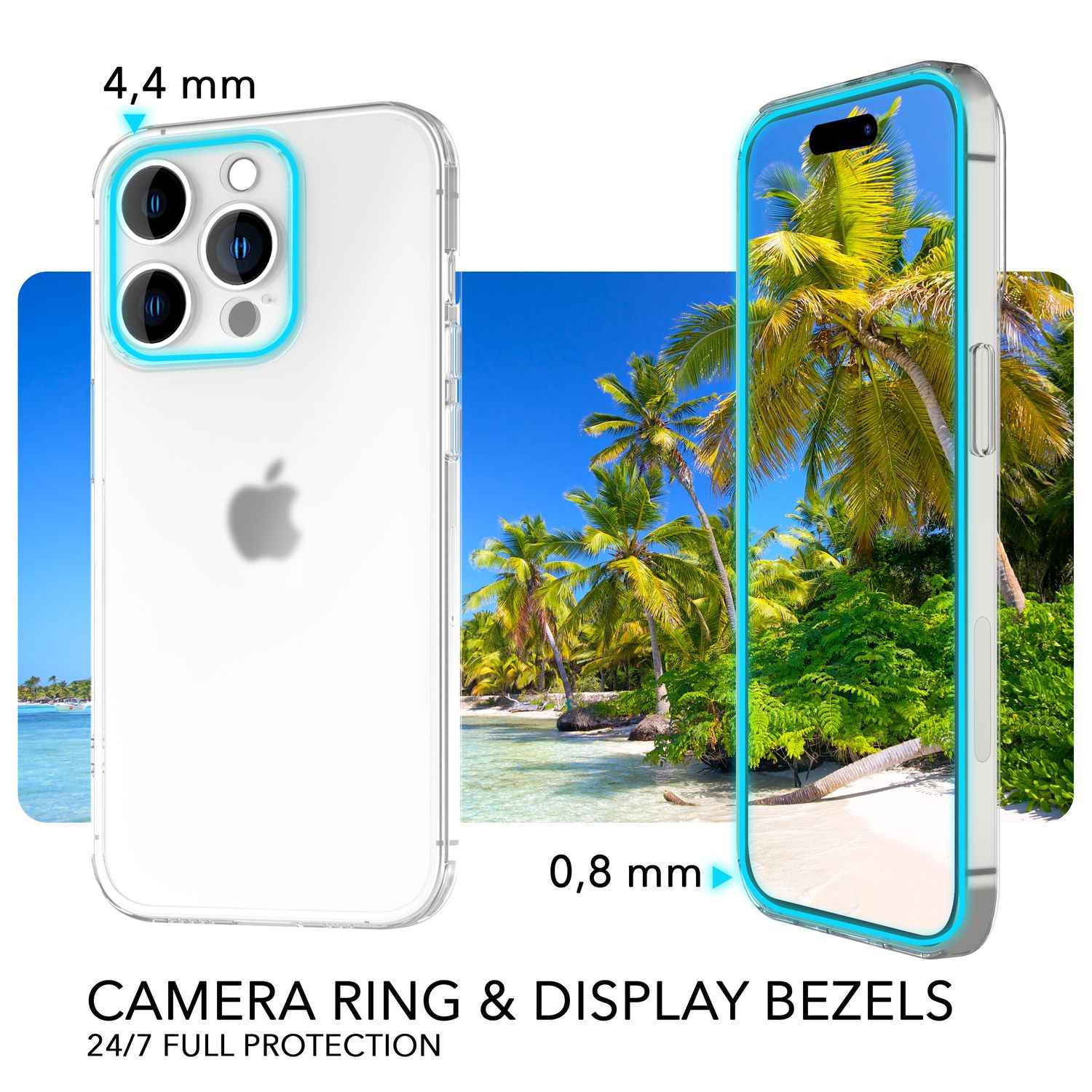 Ultra Dünne Hülle für iPhone 14 Pro, Slim 0,3mm Durchsichtig Schutz Handyhülle