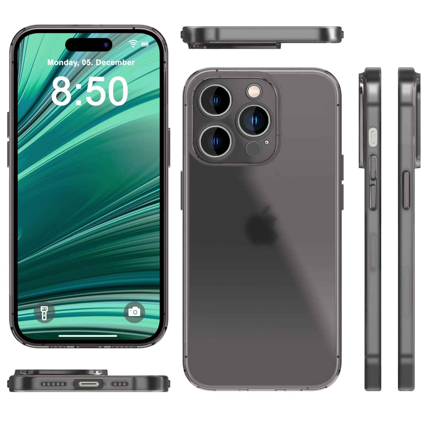 Ultra Dünne Hülle für iPhone 14 Pro, Slim 0,3mm Durchsichtig Schutz Handyhülle