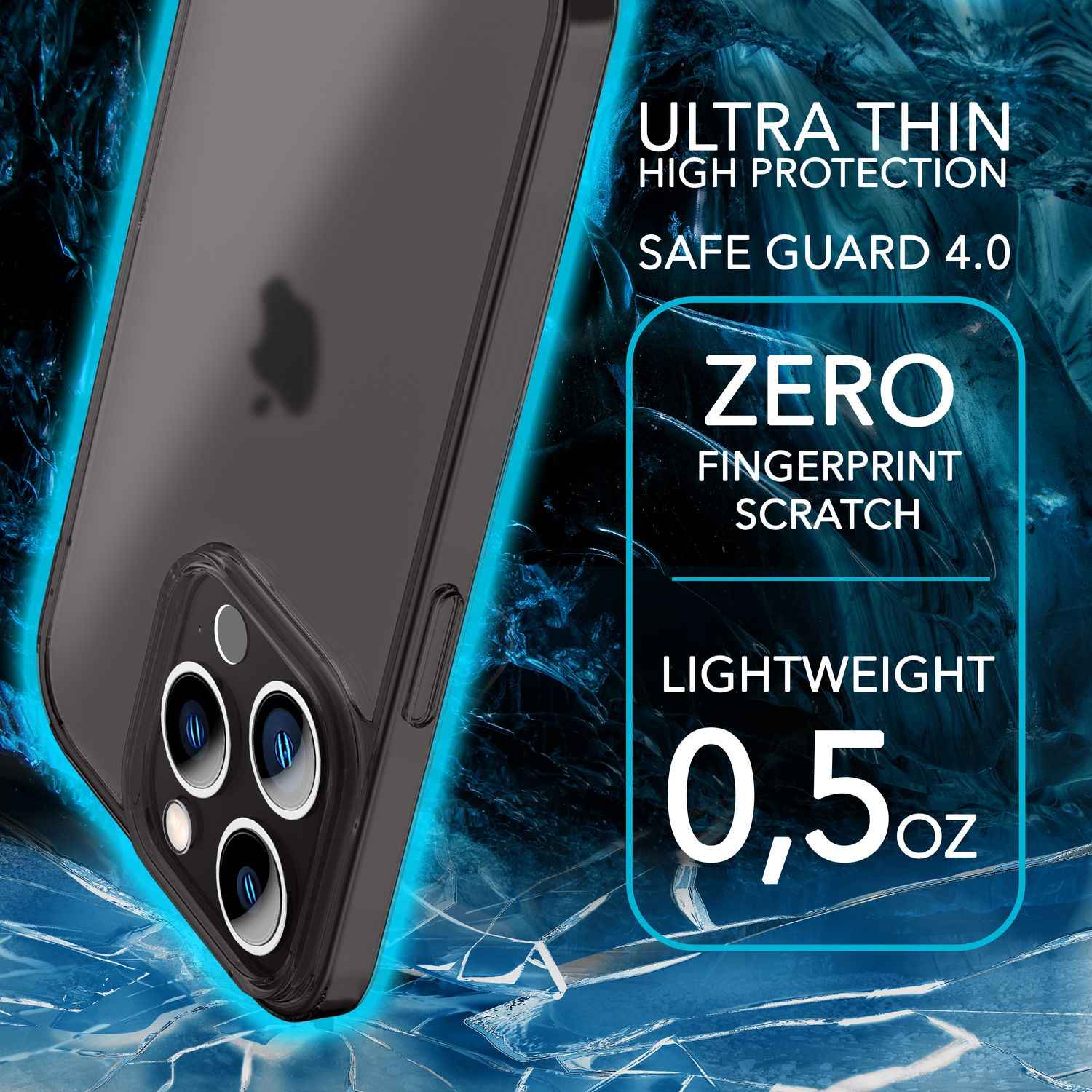 Ultra Dünne Hülle für iPhone 14 Pro Max, Slim 0,3mm Durchsichtig Case Handyhülle