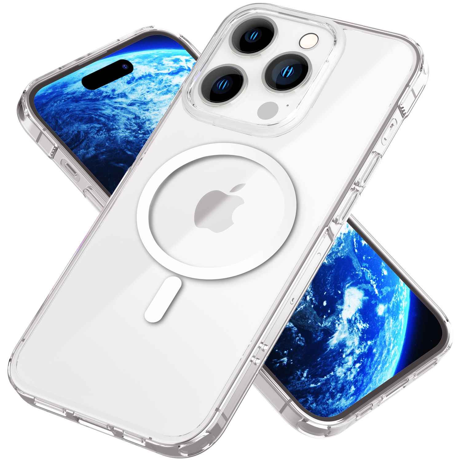 MagPower Schutzhülle für iPhone 14 Pro Max, Klar Kratzfest Handy Hülle Cover