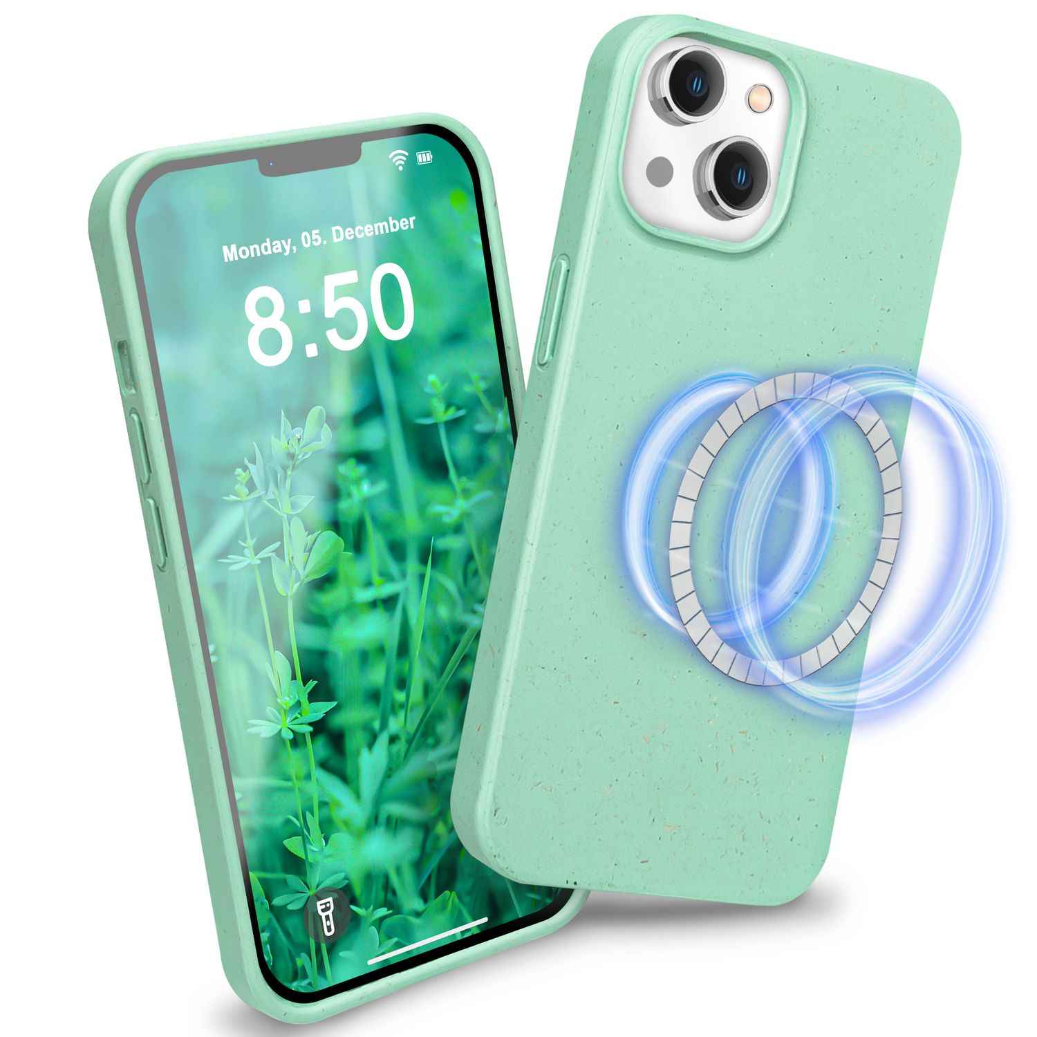 Bio Hülle mit MagSafe für iPhone 14, Nachhaltig Öko Case Umweltfreundlich