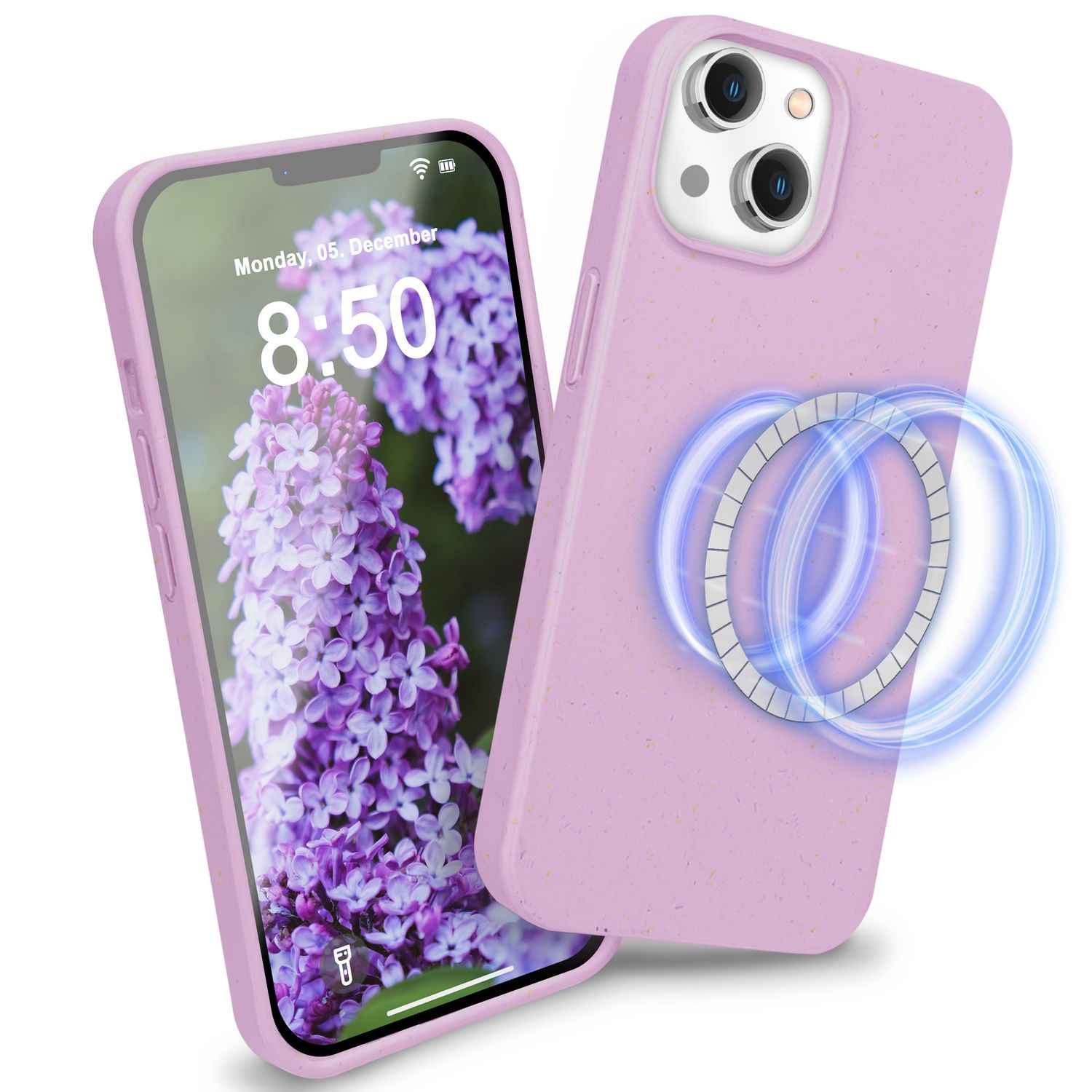 Bio Hülle mit MagSafe für iPhone 14, Nachhaltig Öko Case Umweltfreundlich