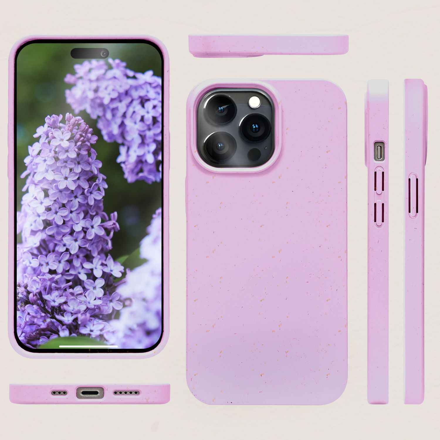 Bio Hülle mit MagSafe für iPhone 14 Pro Max, Nachhaltig Öko Case Bio Cover Eco