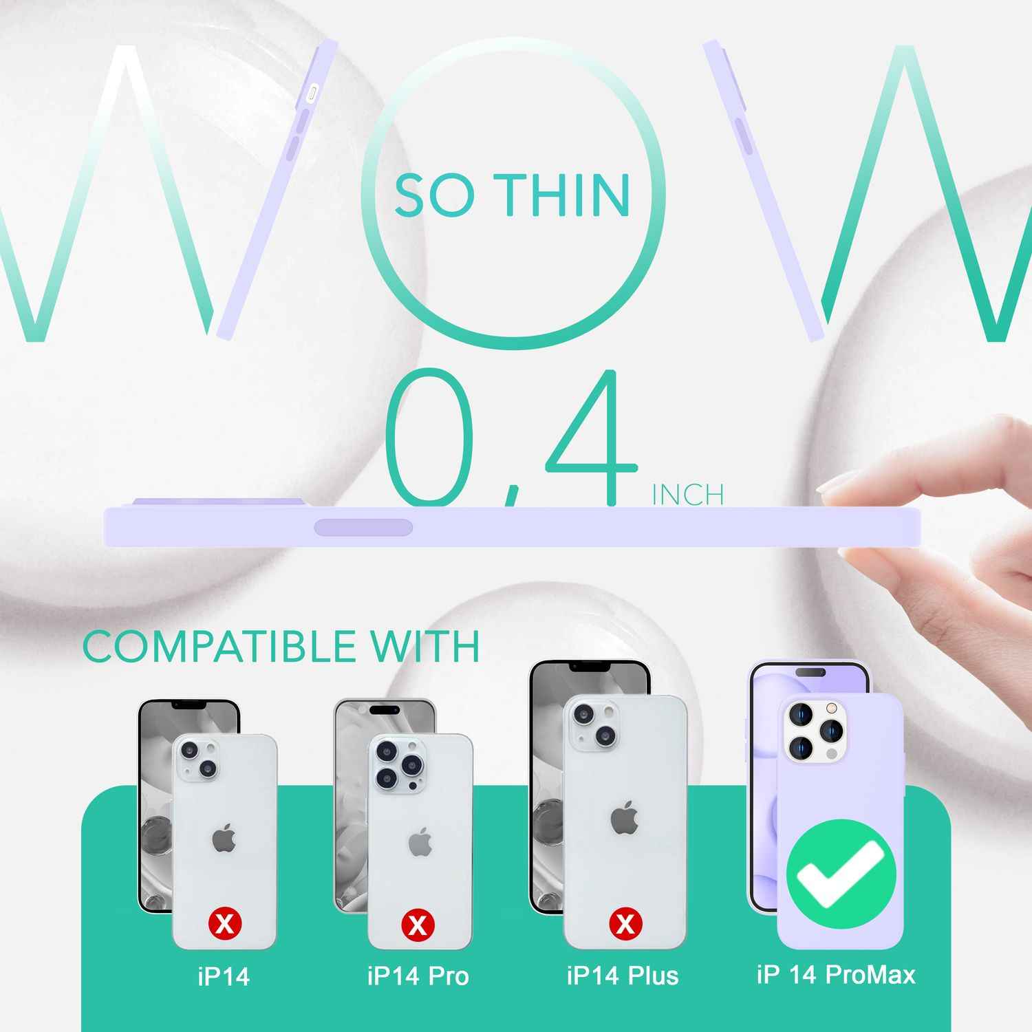 MagSafe Hülle mit 2x Schutz Glas für iPhone 14 Pro Max, Easy Clean Silikon Case