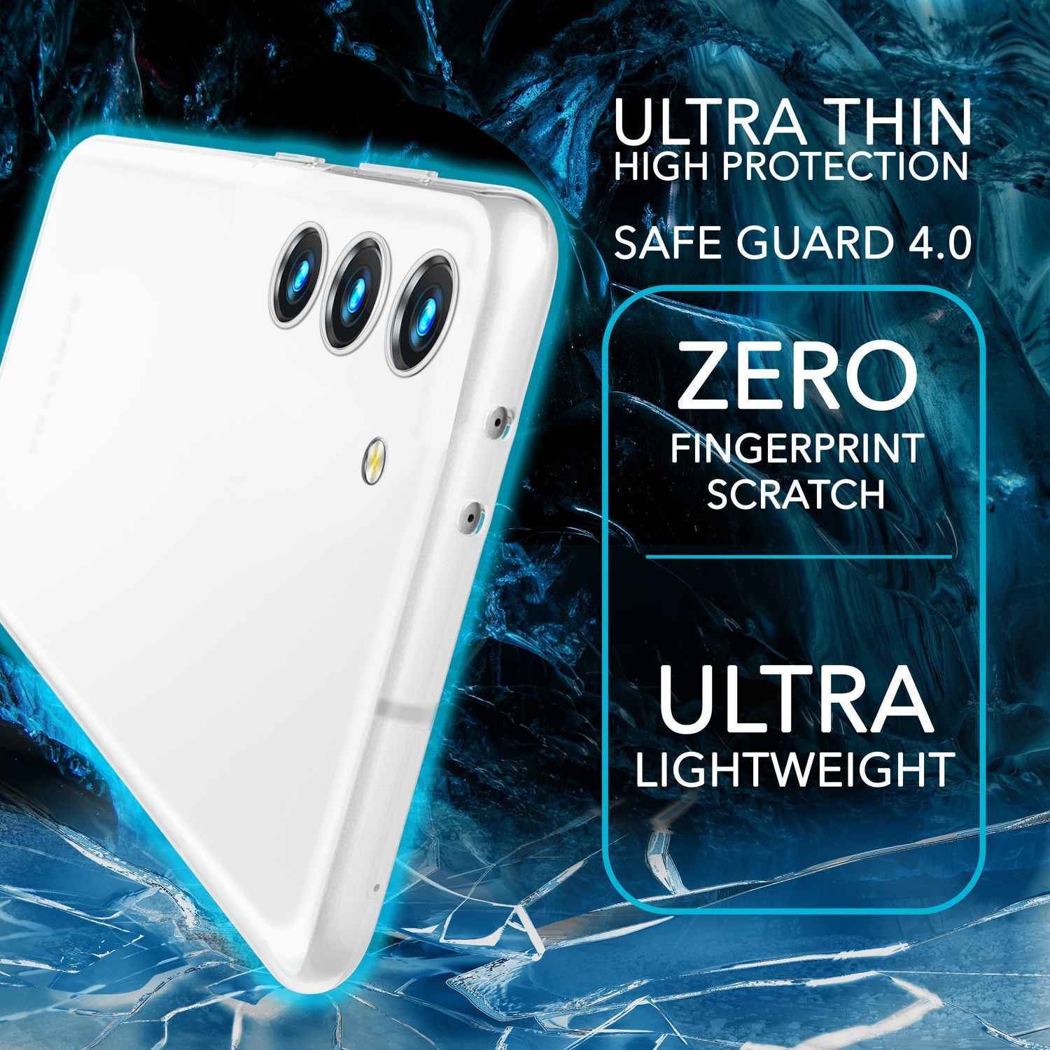 Matte Handy Hülle 0,3mm Dünn für Samsung Galaxy S23, 2x Displayschutz