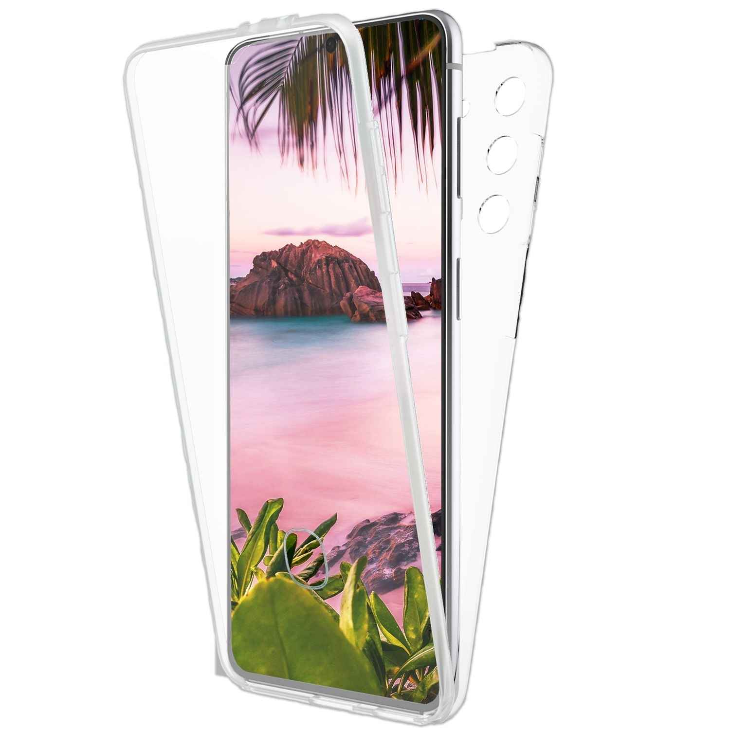Fullbody Schutzhülle für Samsung Galaxy S23 transparent 360-Grad Schutz