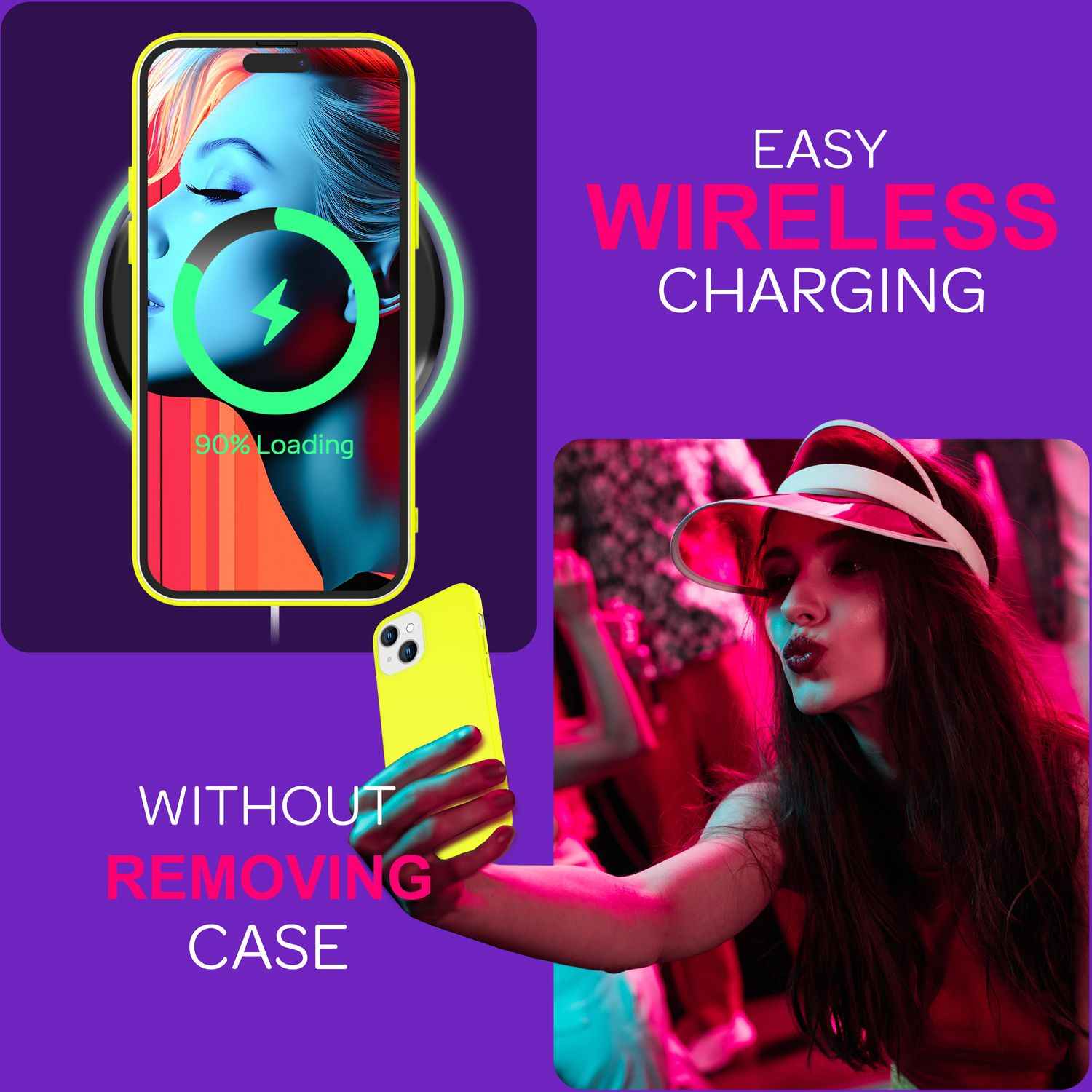NALIA Neon Cover für iPhone 15 Hülle, Bunte Silikonhülle Intensive Farbe, Samtig Weich Gummierte Handyhülle, Soft Case