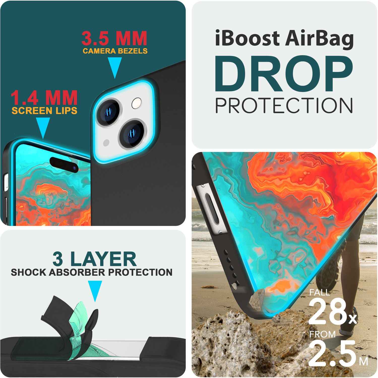 Dünne 0,5mm Hülle für iPhone 15 Hard Case Matt Ultra Slim Handyhülle Schutzhülle