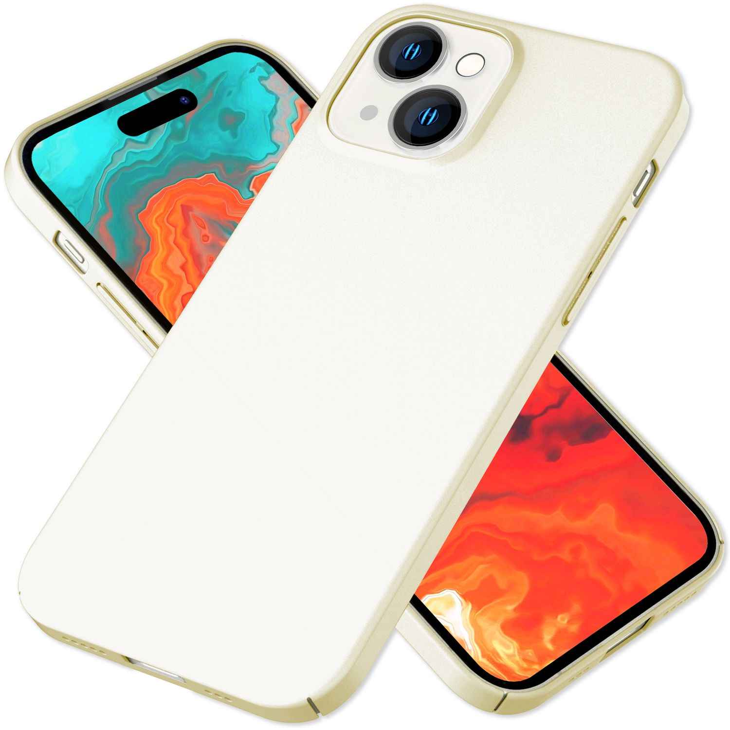 Dünne 0,5mm Hülle für iPhone 15 Plus Hard Case Ultra Slim Handyhülle Schutzhülle