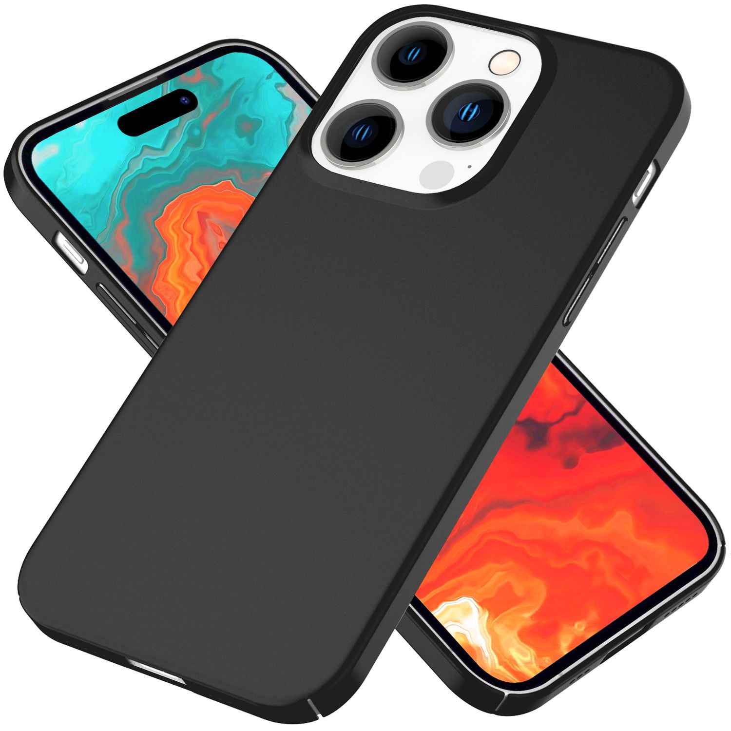 Dünne 0,5mm Hülle für iPhone 15 Pro Max Hard Case Ultra Slim Schutz Handyhülle