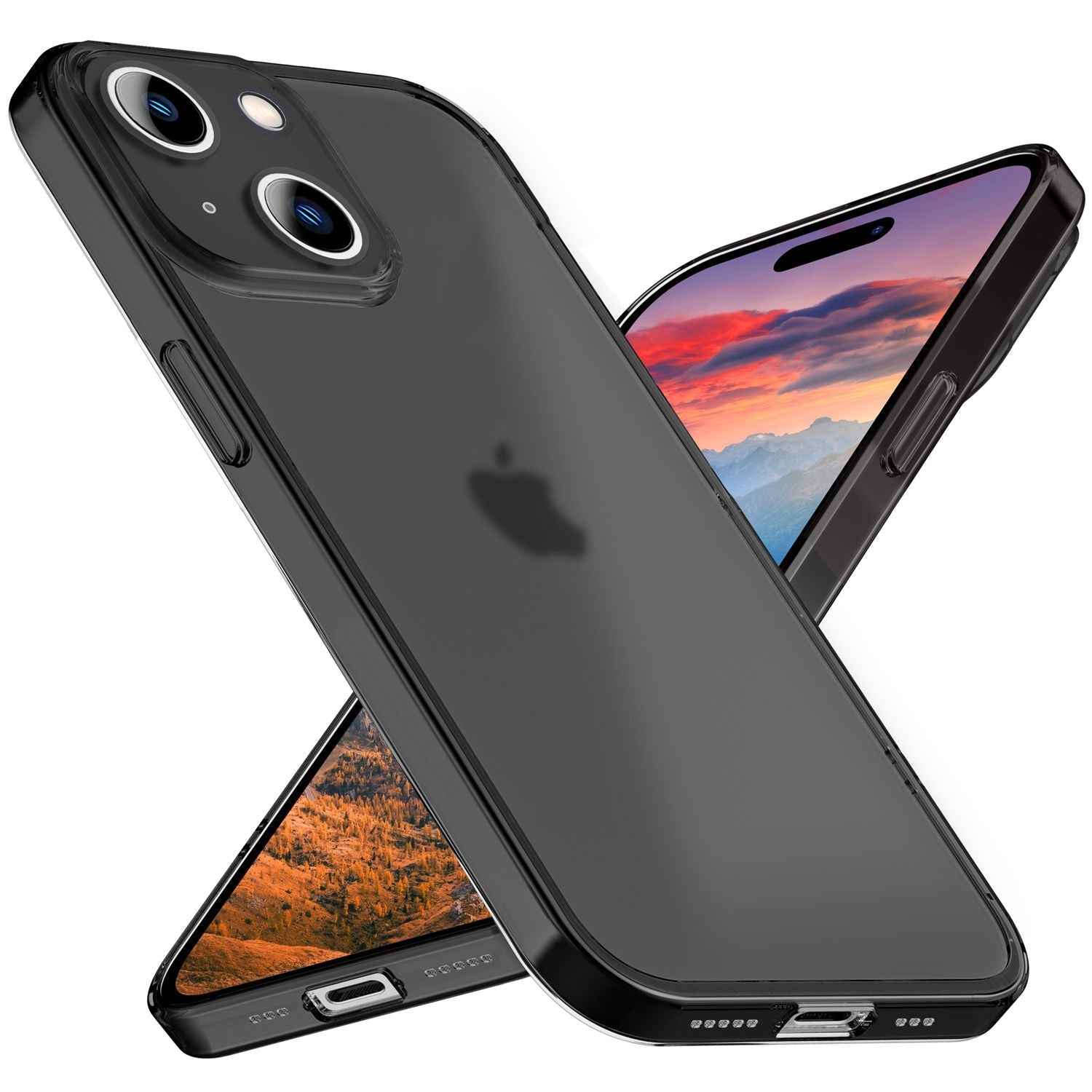 Ultra Dünne 0,3mm Hülle für iPhone 15 Matt Slim Case Handyhülle Hart Schutzhülle