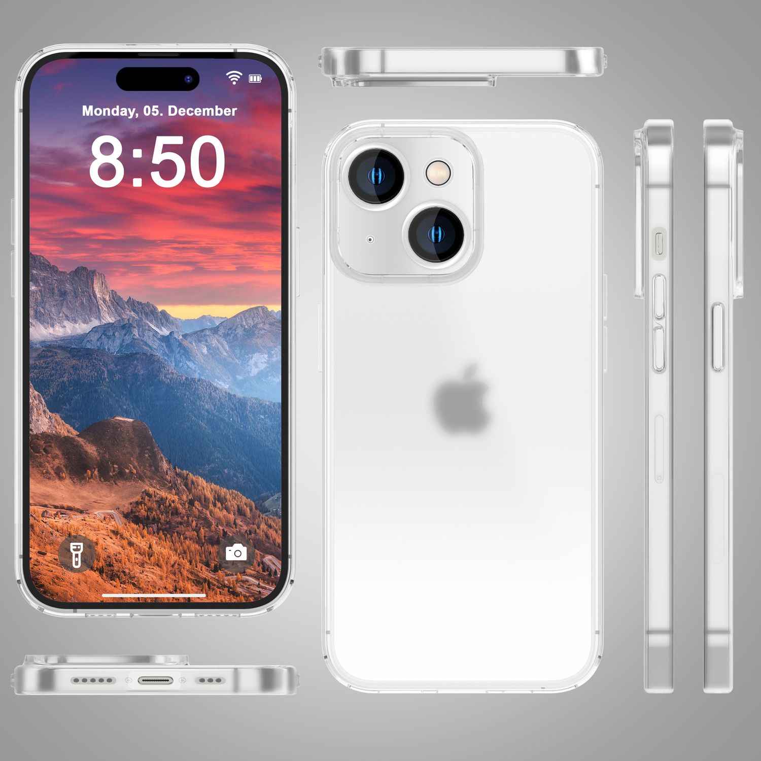 Ultra Dünne 0,3mm Hülle für iPhone 15 Plus Matt Slim Case Handyhülle Schutzhülle