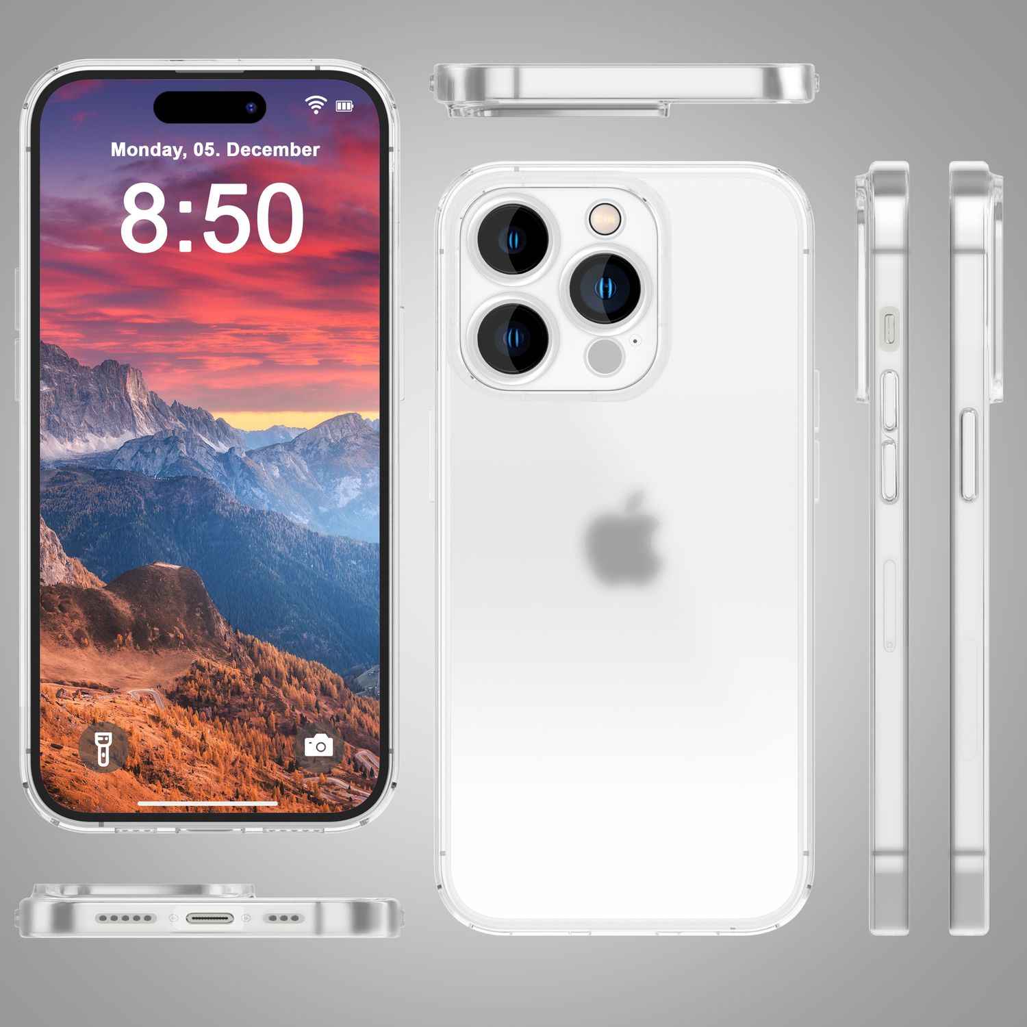 Ultra Dünne 0,3mm Hülle für iPhone 15 Pro Matt Slim Case Handyhülle Schutzhülle