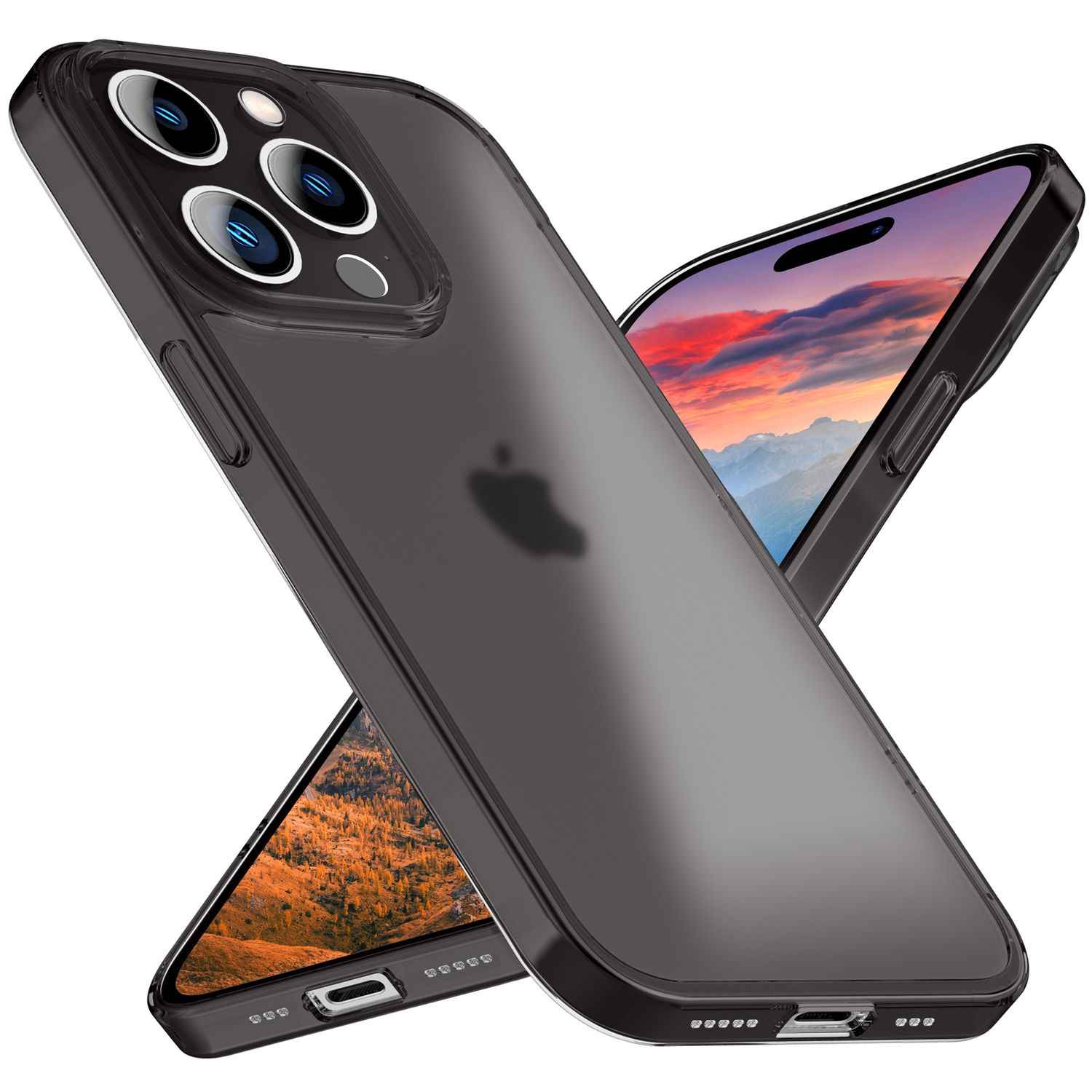 Ultra Dünne 0,3mm Hülle für iPhone 15 Pro Max Matt Slim Case Schutz Handyhülle