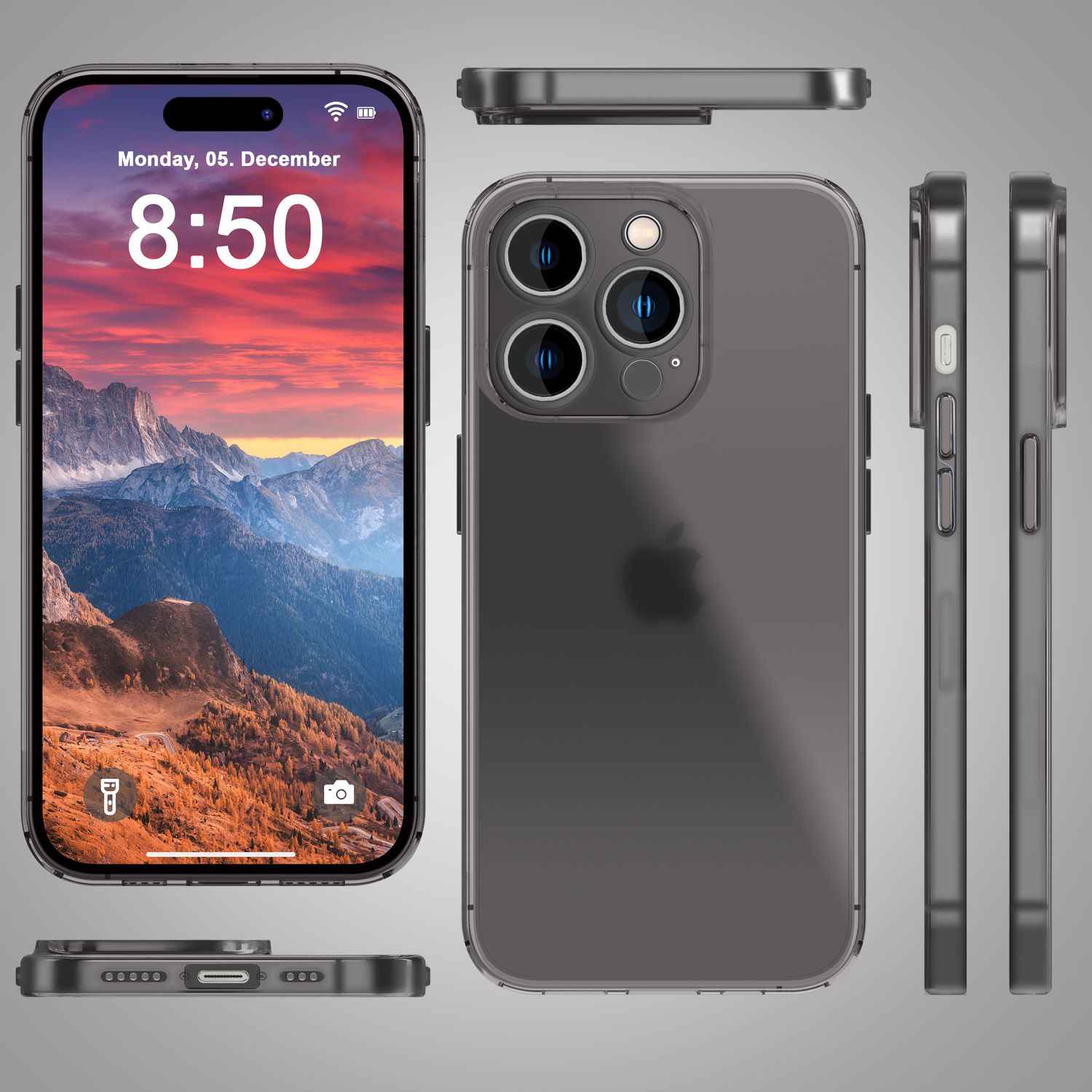 Ultra Dünne 0,3mm Hülle für iPhone 15 Pro Max Matt Slim Case Schutz Handyhülle