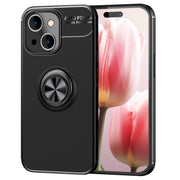 Hülle mit Ring für iPhone 15 Plus Silikon Handyhülle Case Schutz Cover Ringhülle
